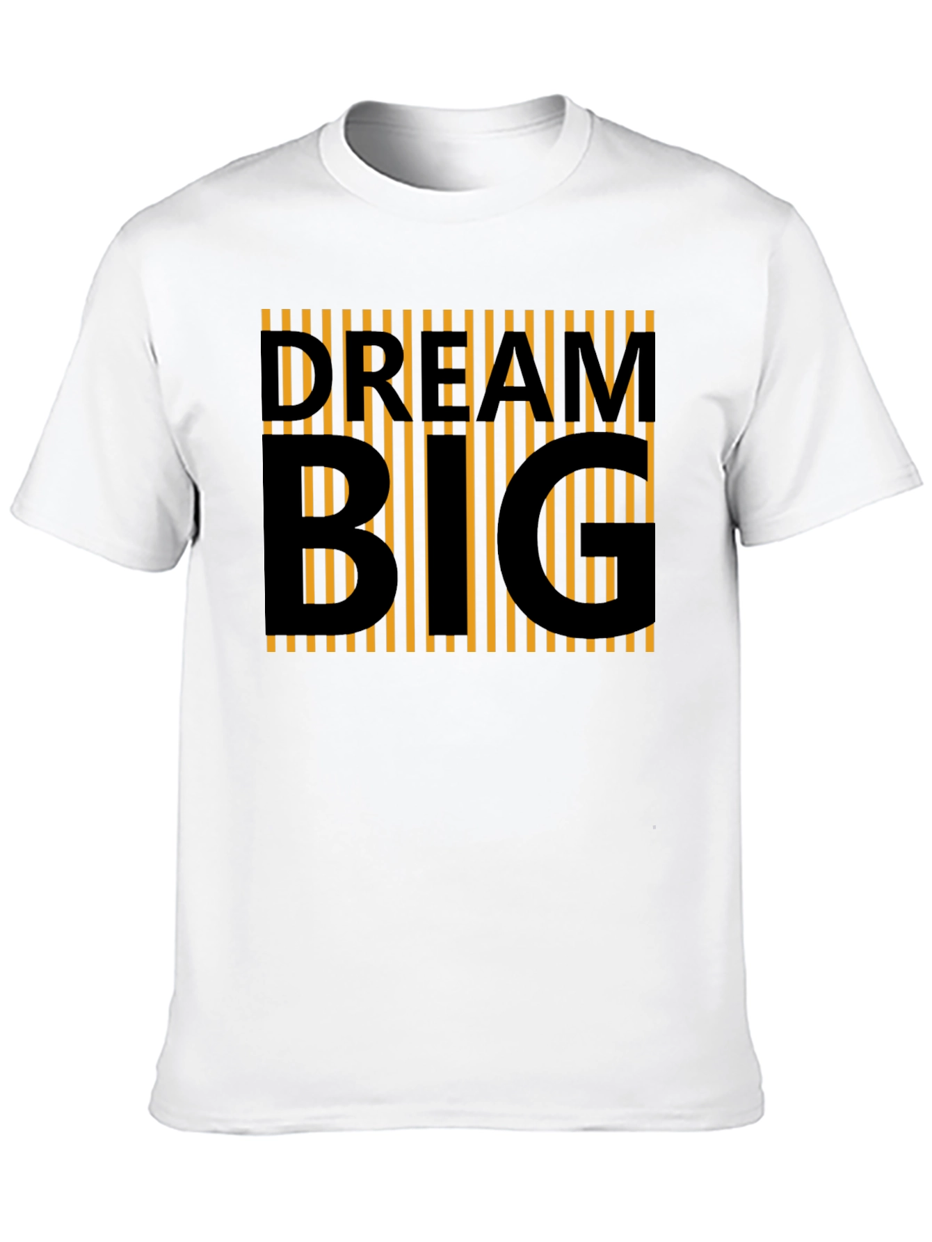 Dream Big Graphic Tee - Black Cotton Casual