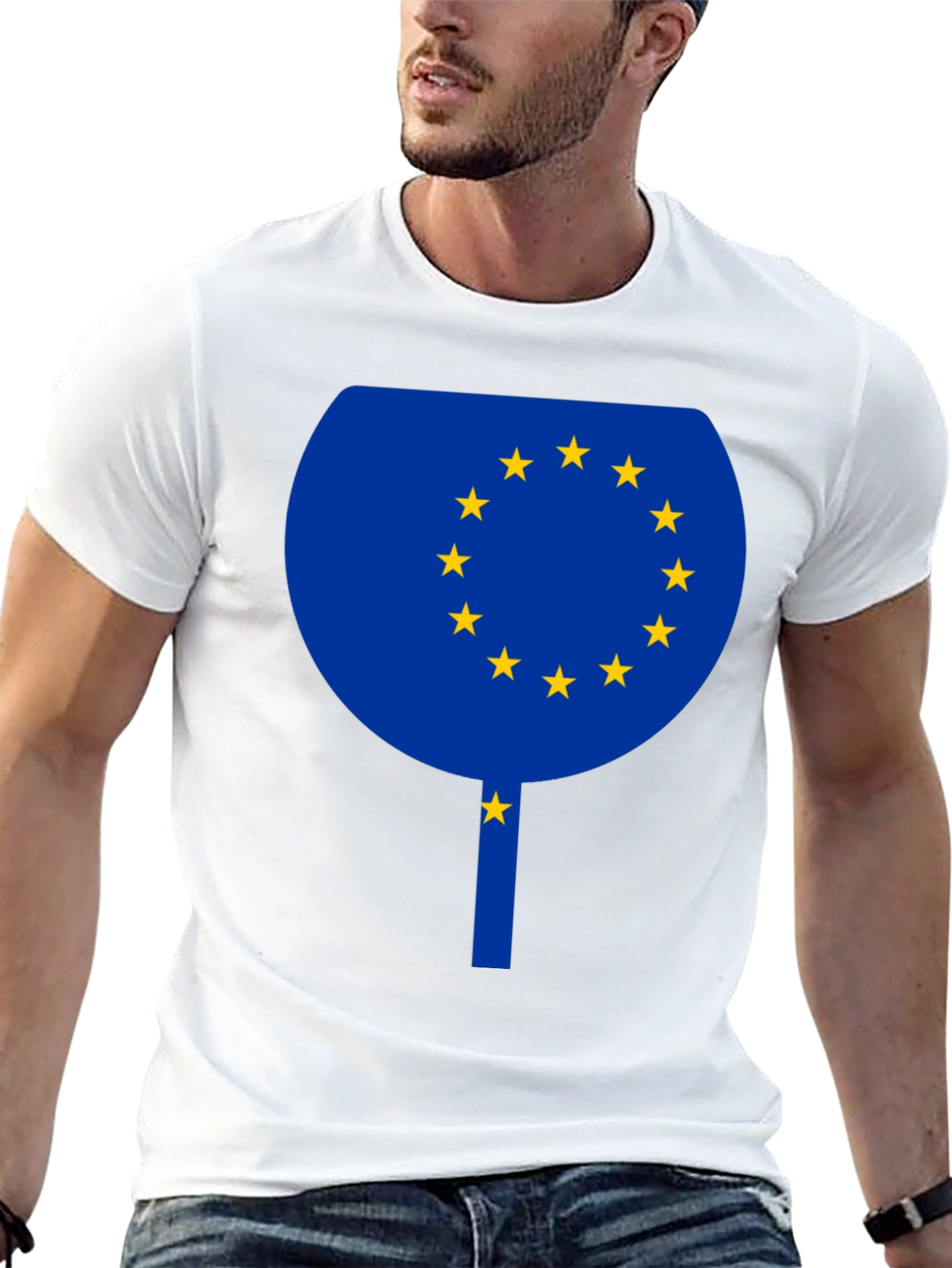 EU Flag Cocktail T-Shirt - Euro Pride Party Shirt