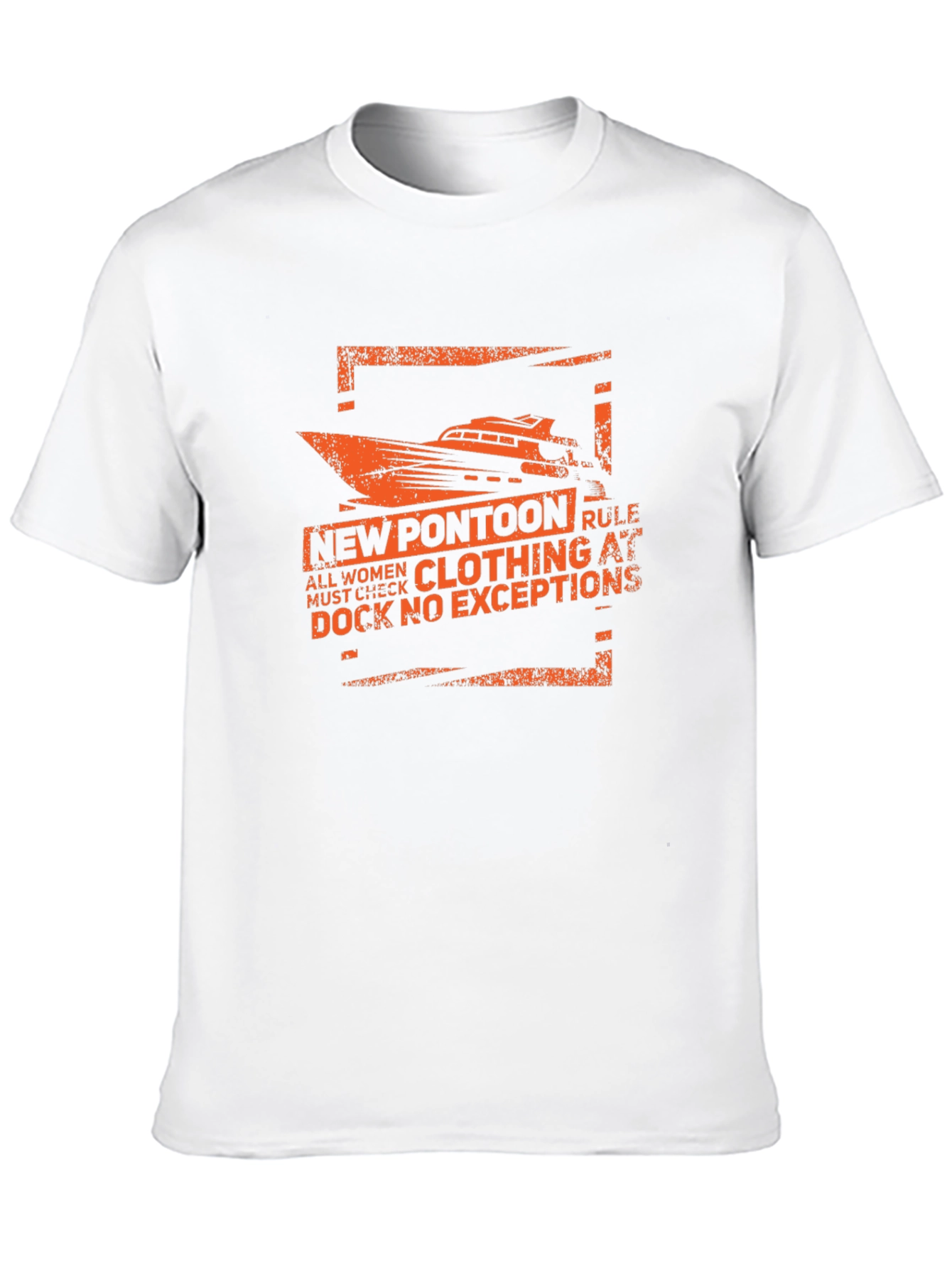 New Pontoon Rule T-Shirt - Funny Boating Tee