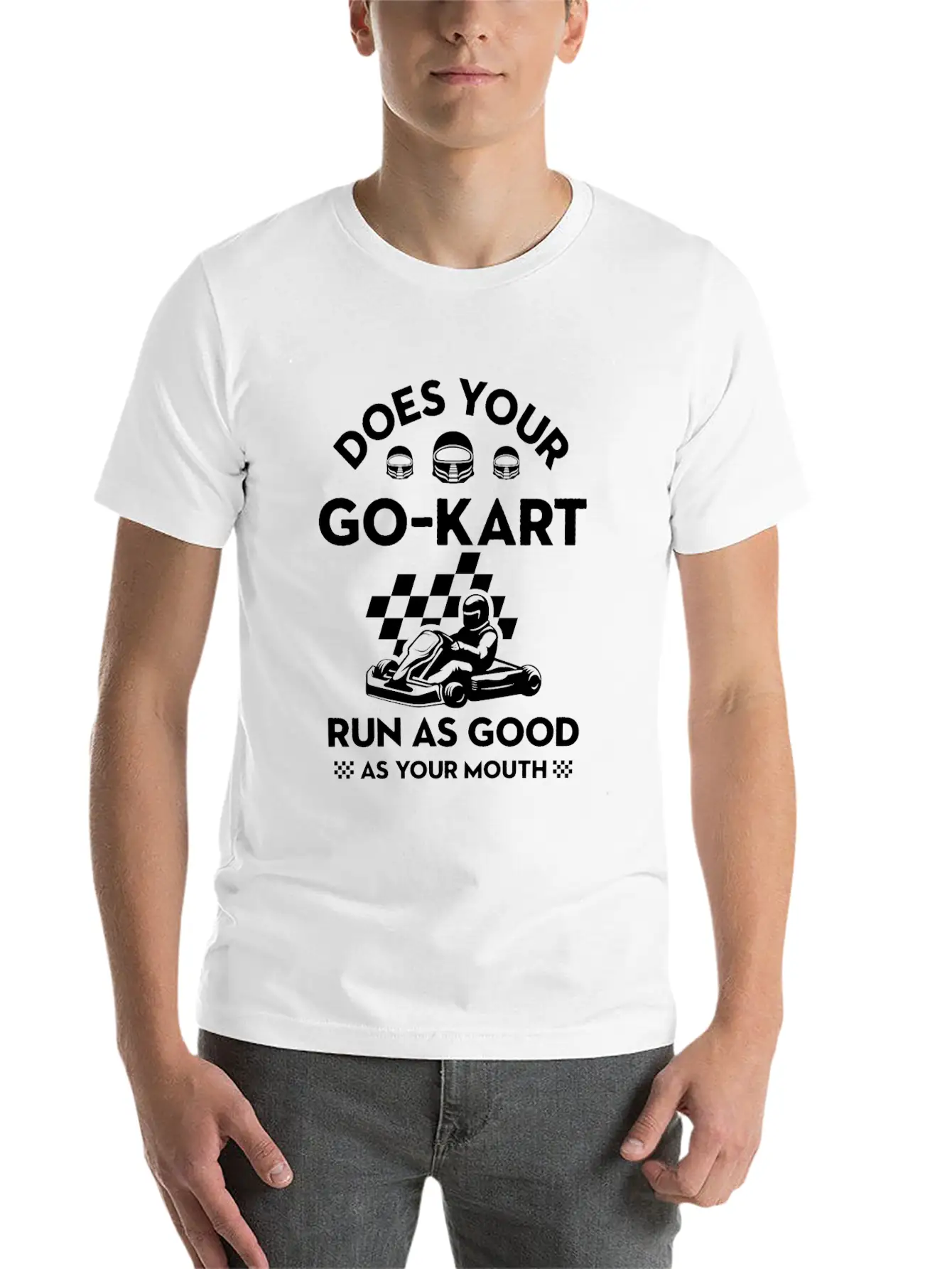 Go Kart Racing Good As Mouth Karting GoCart Racer Unisex Casual T-Shirt – Clean Design For Daily Comfort