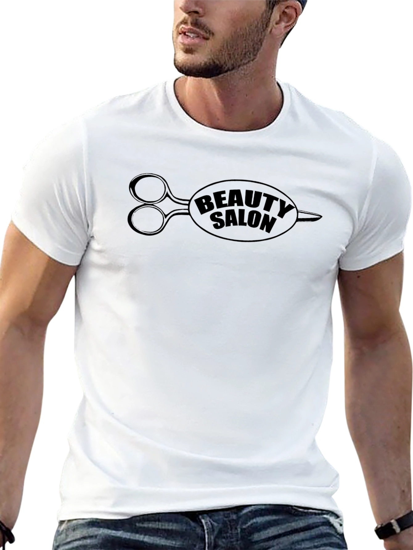 Beauty Salon T-Shirt - Scissor Design Tee