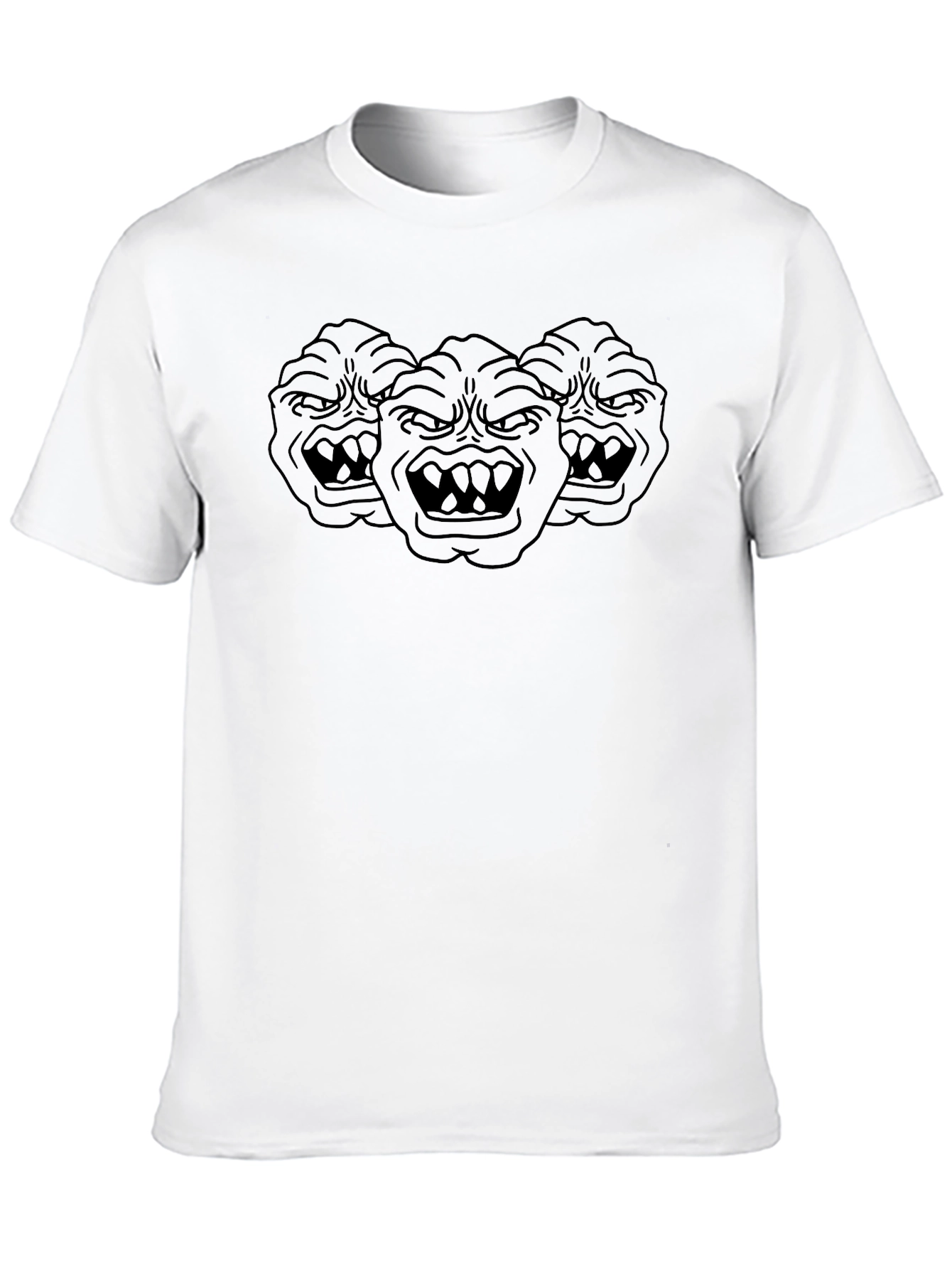 Monster Trio Graphic Black T-Shirt