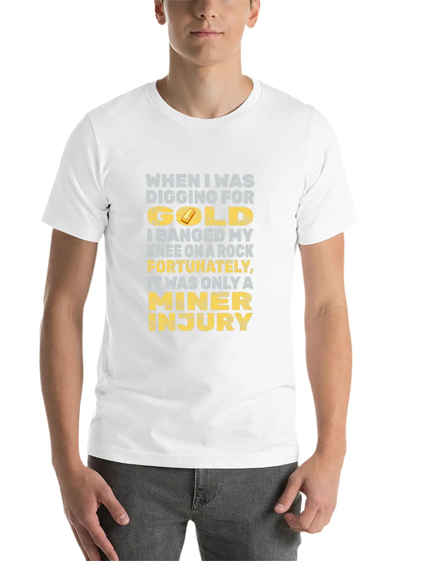 Gold Mining Unisex Casual T-Shirt – Clean Design For Daily Comfort