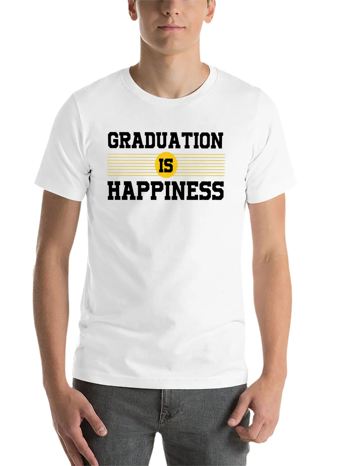 GRADUATION HAPPINESS Unisex Casual T-Shirt – Clean Design For Daily Comfort