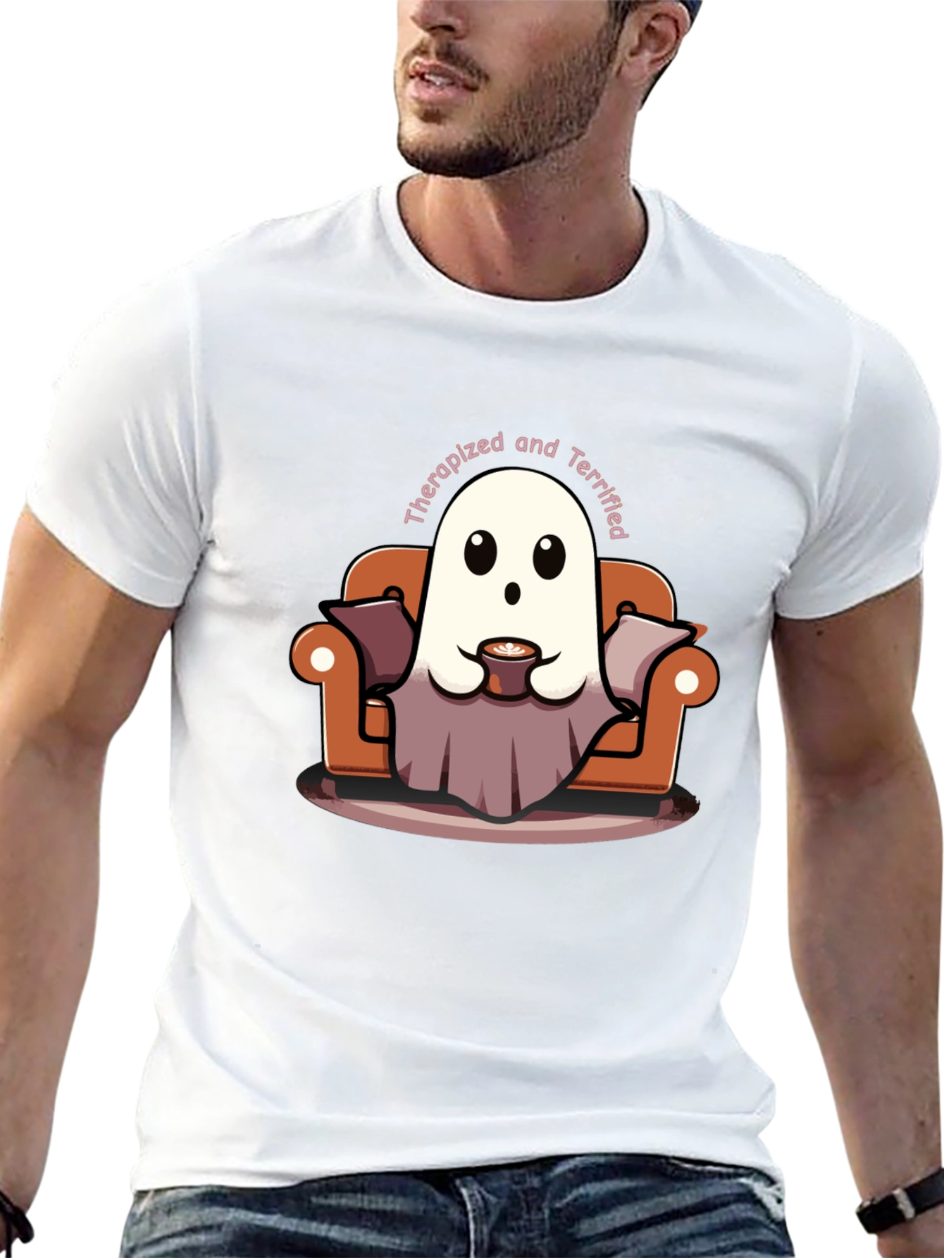 Therapized & Terrified Ghost T-Shirt