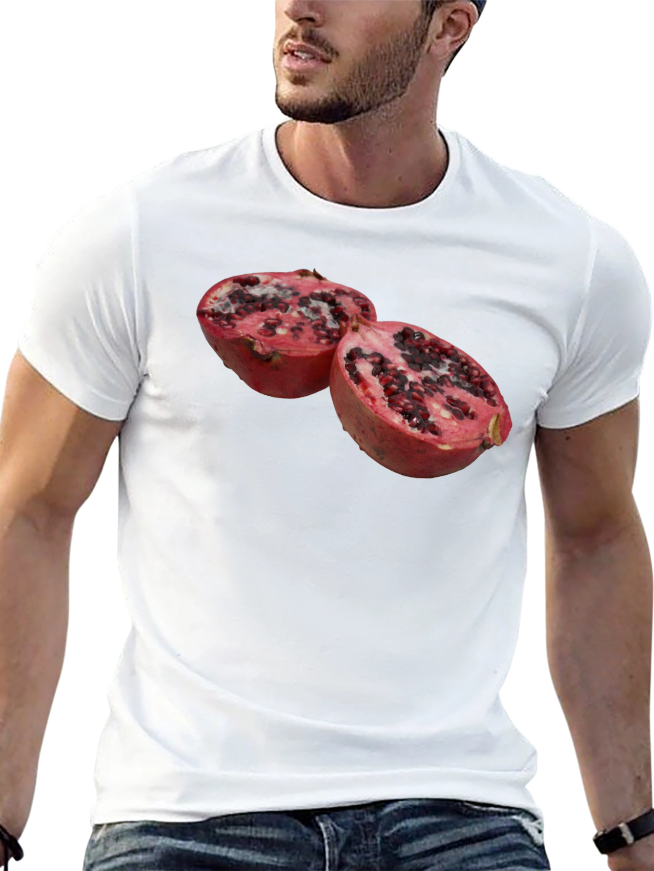 Pomegranate Graphic Black T-Shirt