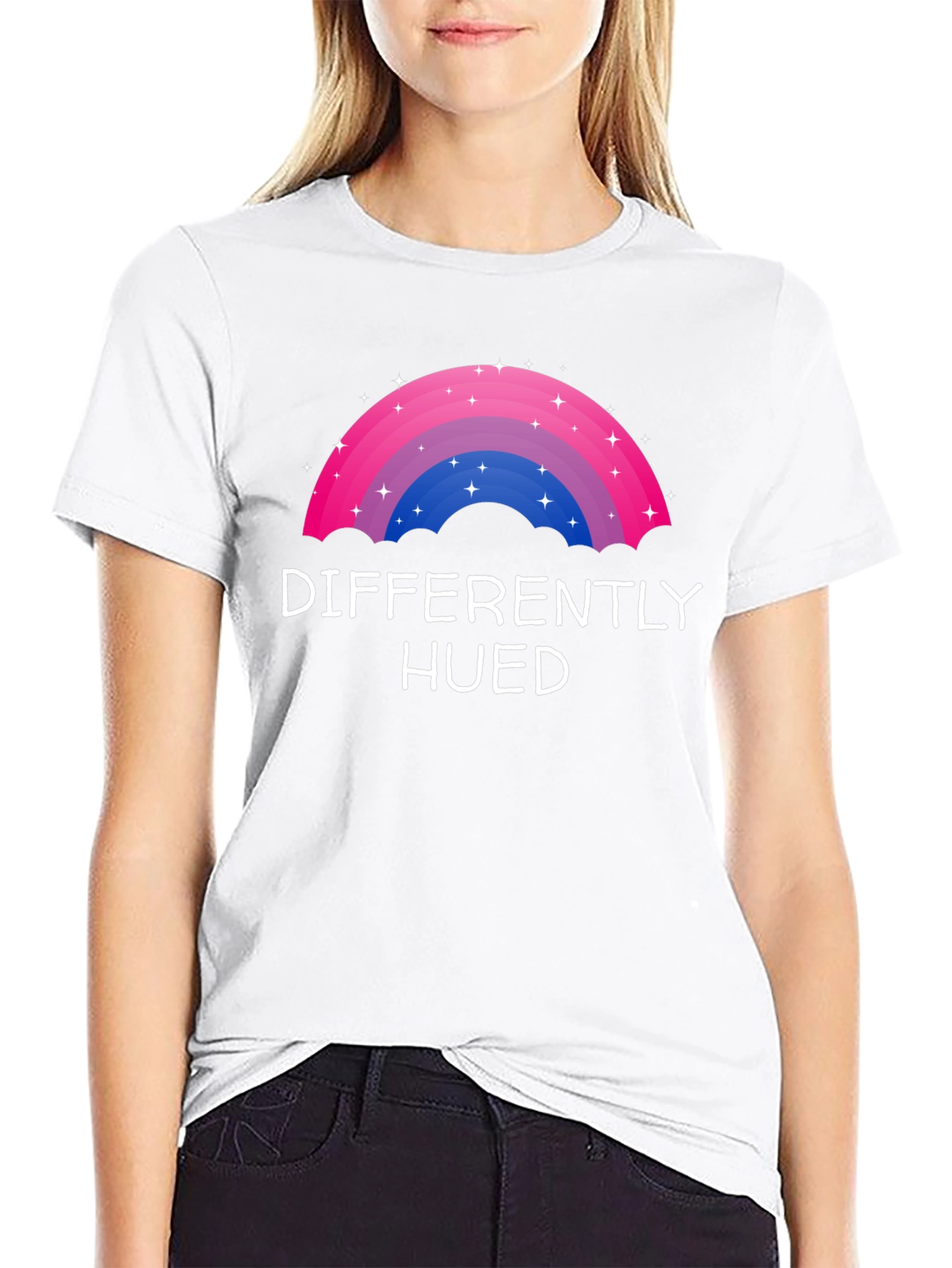 Differently Hued Bi Pride Graphic T-Shirt