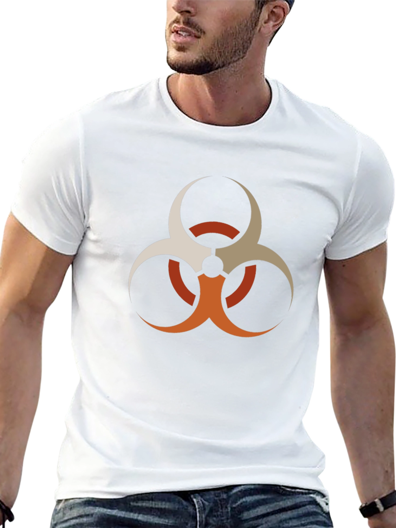 Biohazard Symbol Graphic T-Shirt