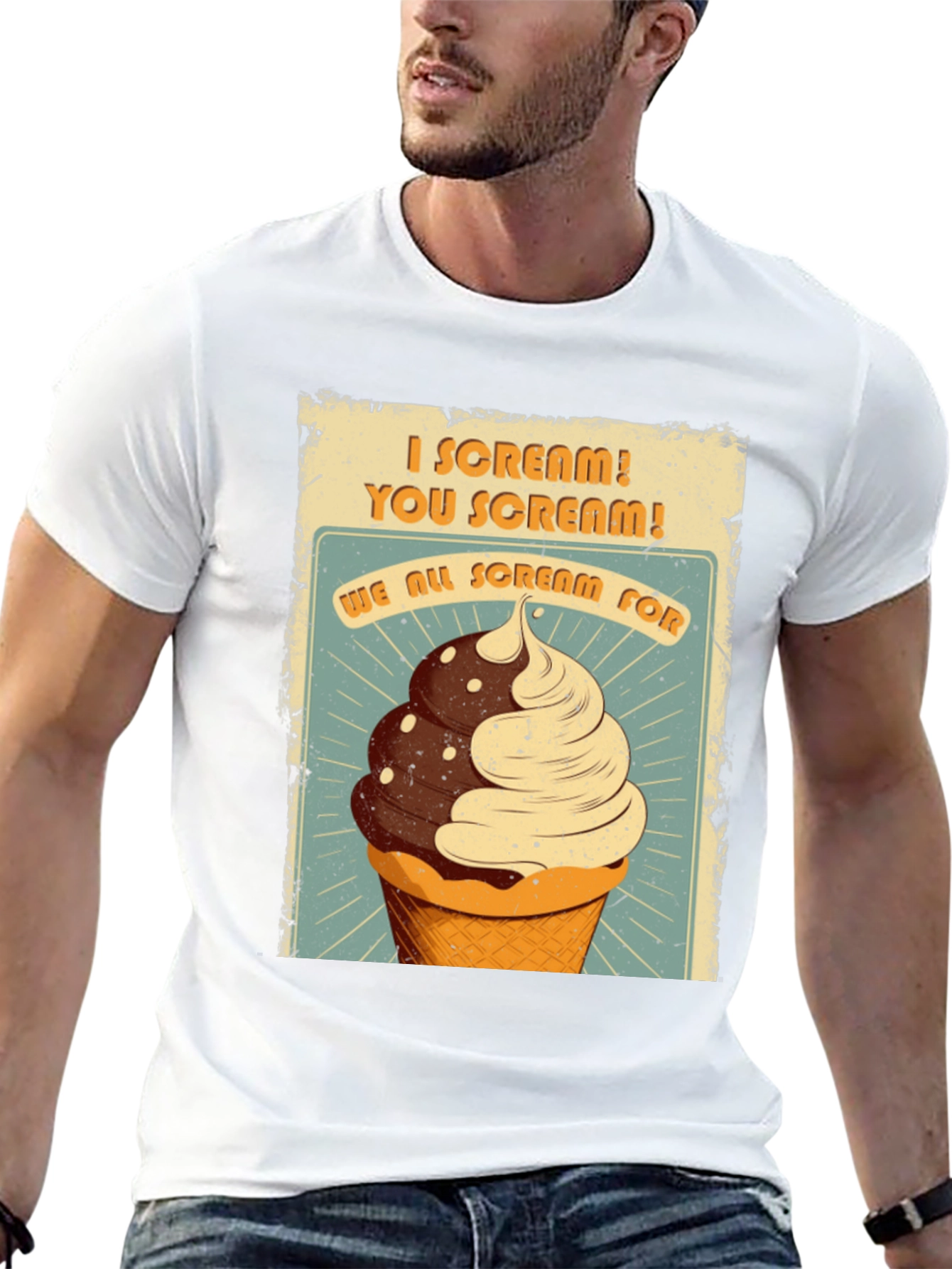 I Scream You Scream Ice Cream Graphic Tee