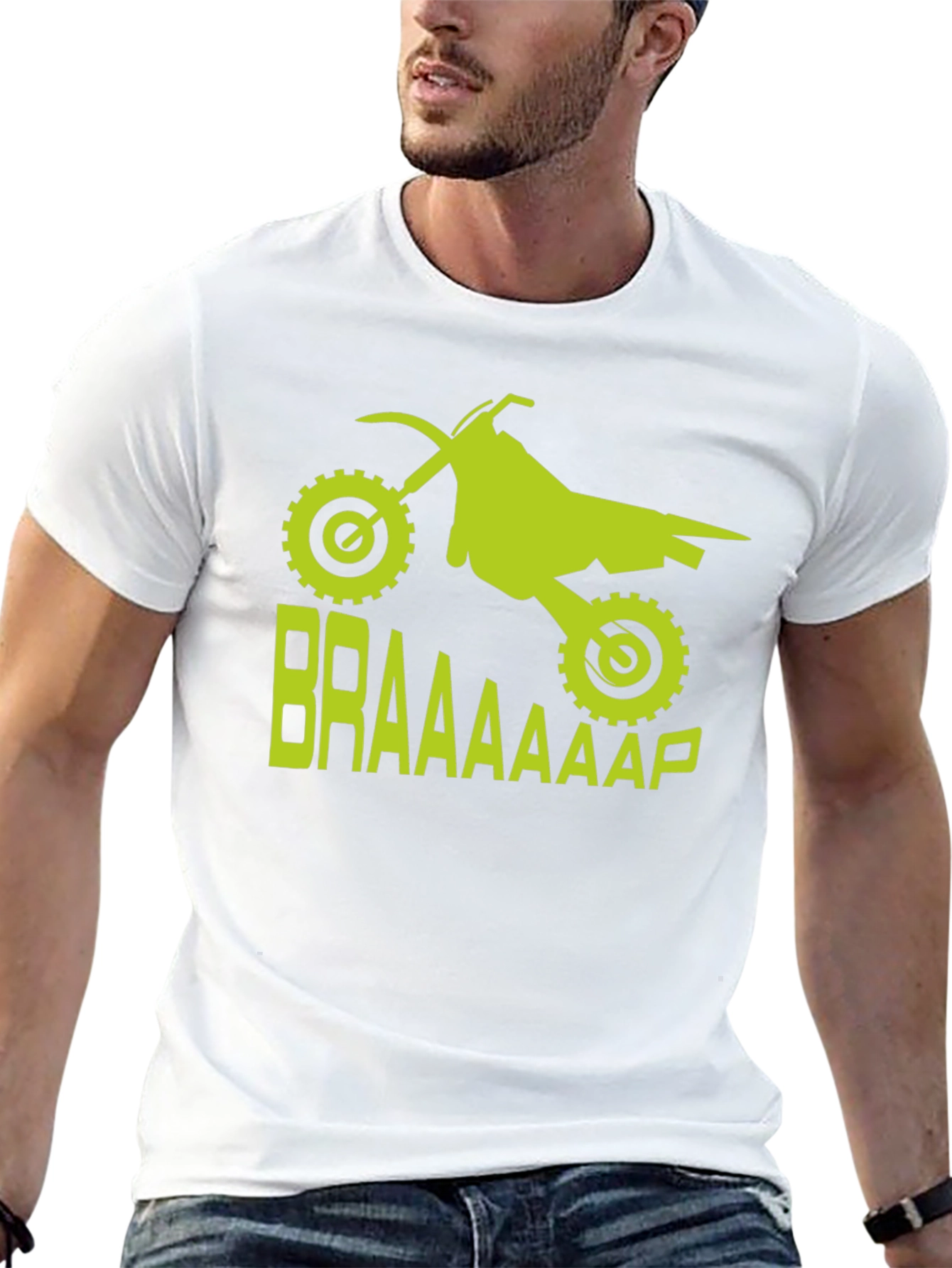 Dirt Bike Braaap T-Shirt - Motocross Rider Tee