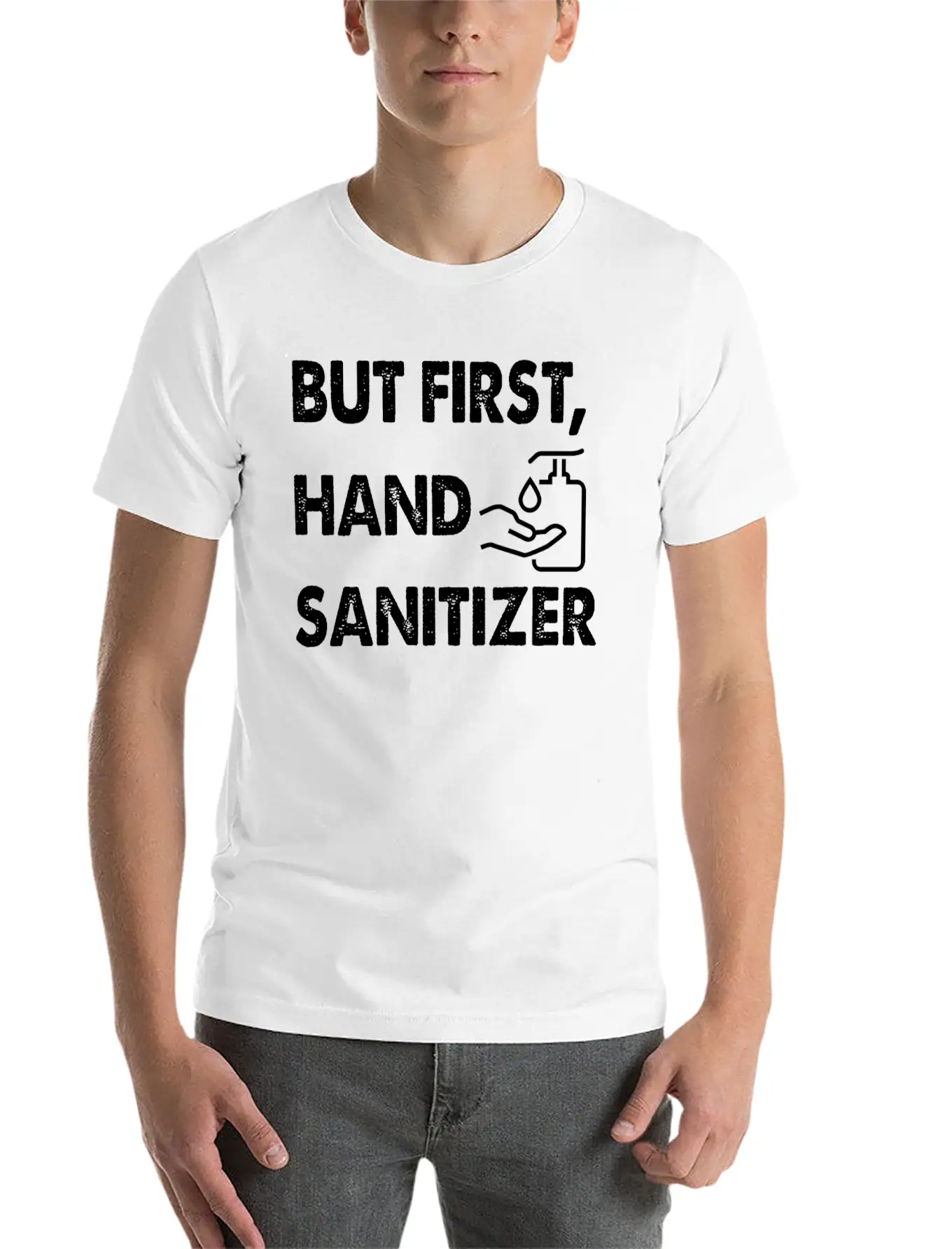 Hand Sanitizer Cute Unisex Casual T-Shirt – Clean Design For Daily Comfort