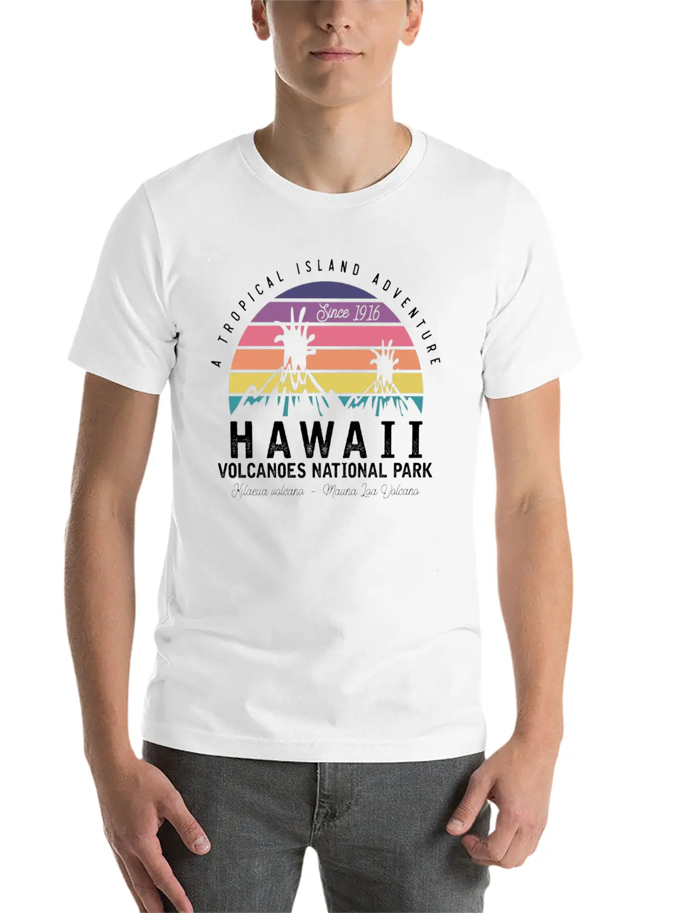 Hawaii Volcanoes National Park Unisex Casual T-Shirt – Clean Design For Daily Comfort