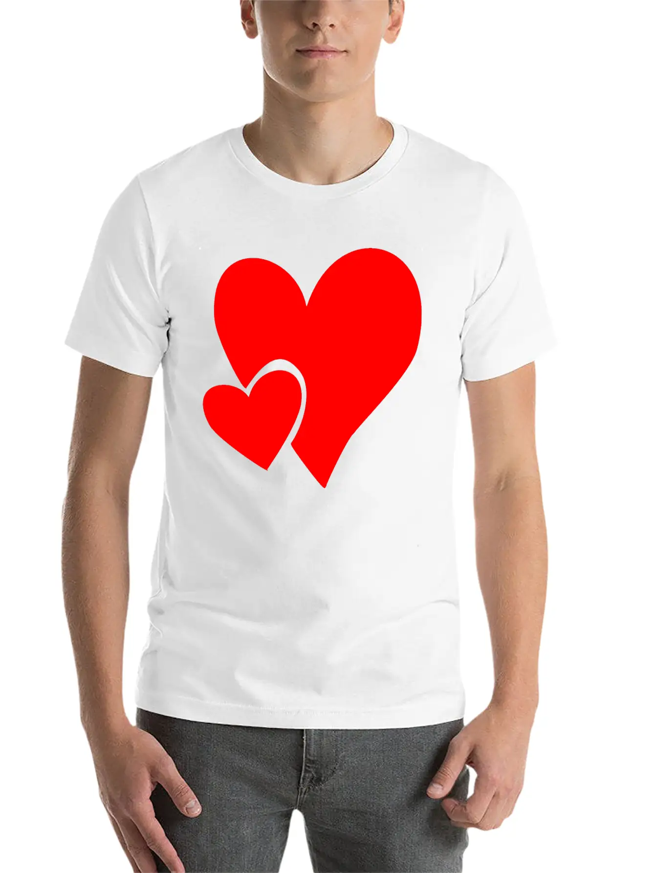 Heart Love Feeling Unisex Casual T-Shirt – Clean Design For Daily Comfort