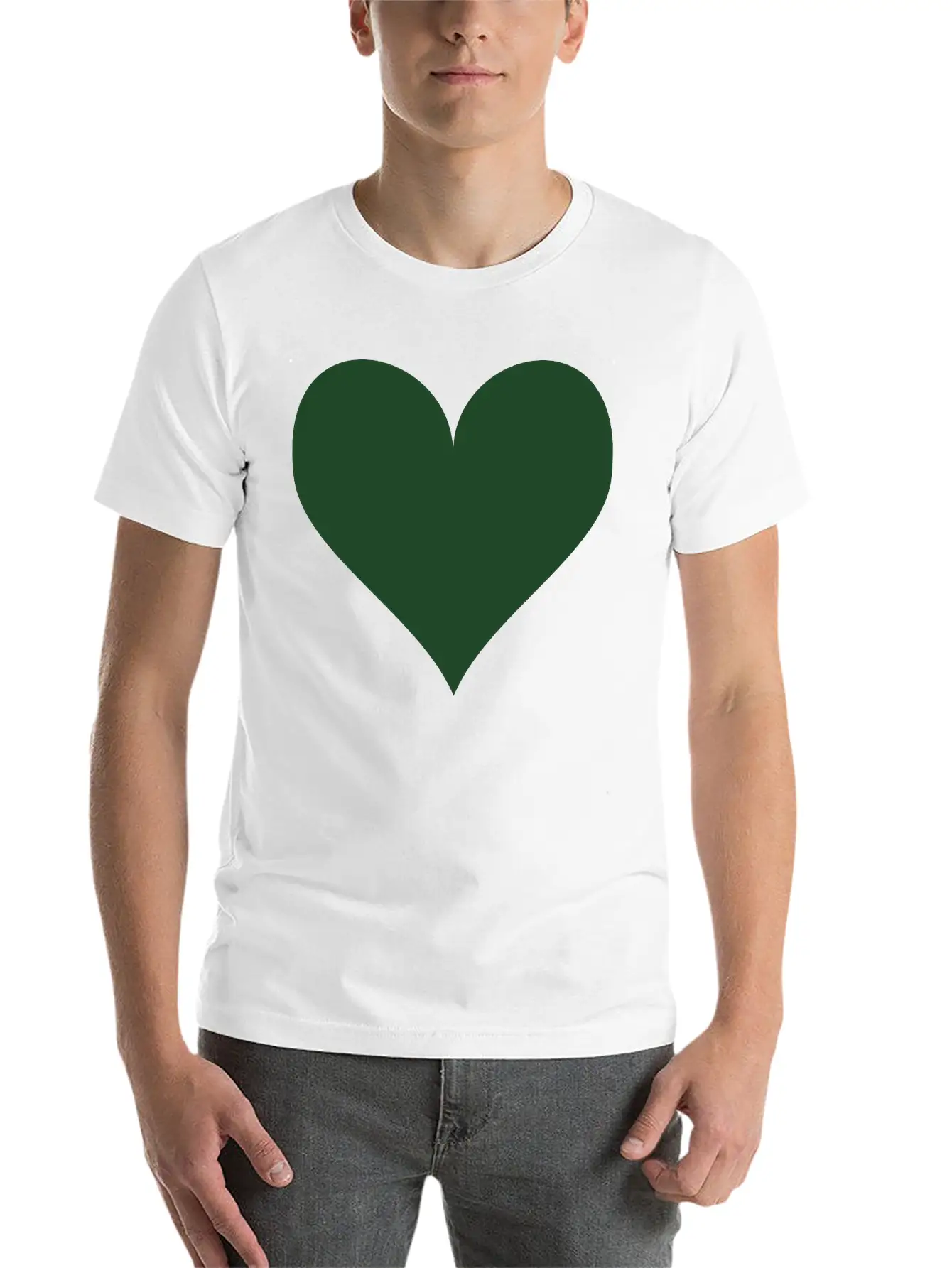 Heart Unisex Casual T-Shirt – Clean Design For Daily Comfort