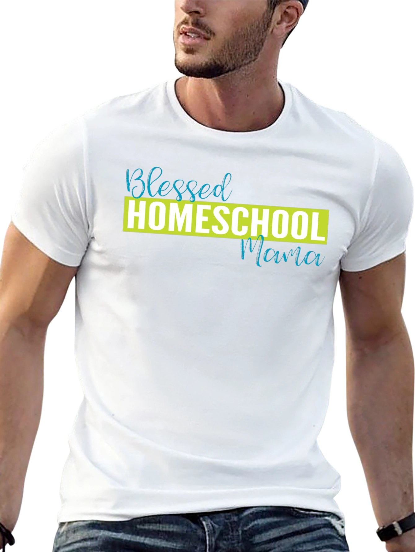 Blessed Homeschool Mama Black T-Shirt