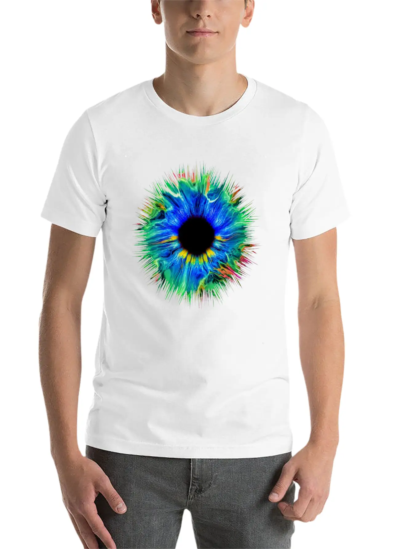 Hipster Cool Eye Iris Freedom Hip Fashion Abstract Unisex Casual T-Shirt – Clean Design For Daily Comfort