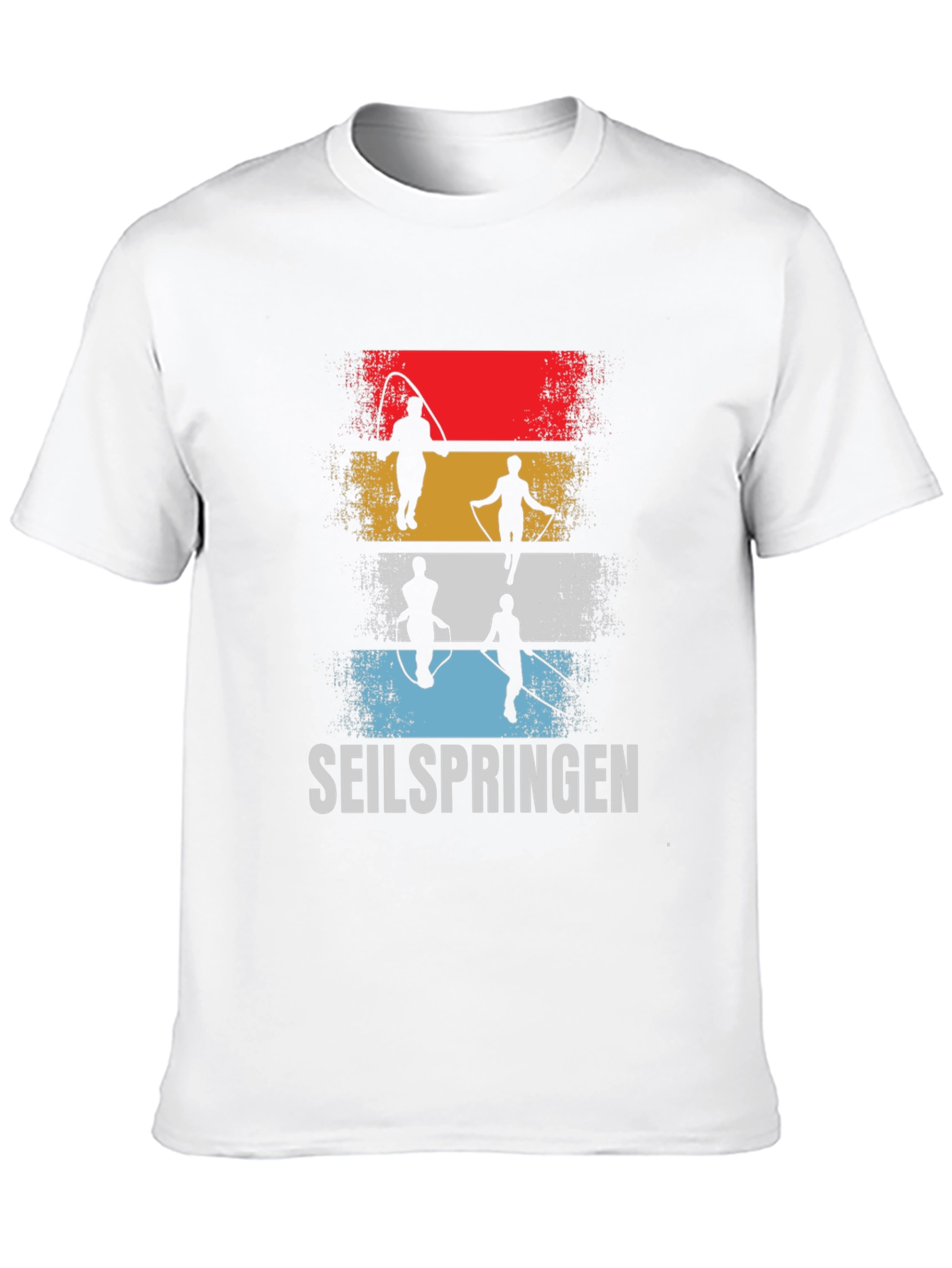 Seilspringen Graphic Tee - Retro Rope Jumping Shirt