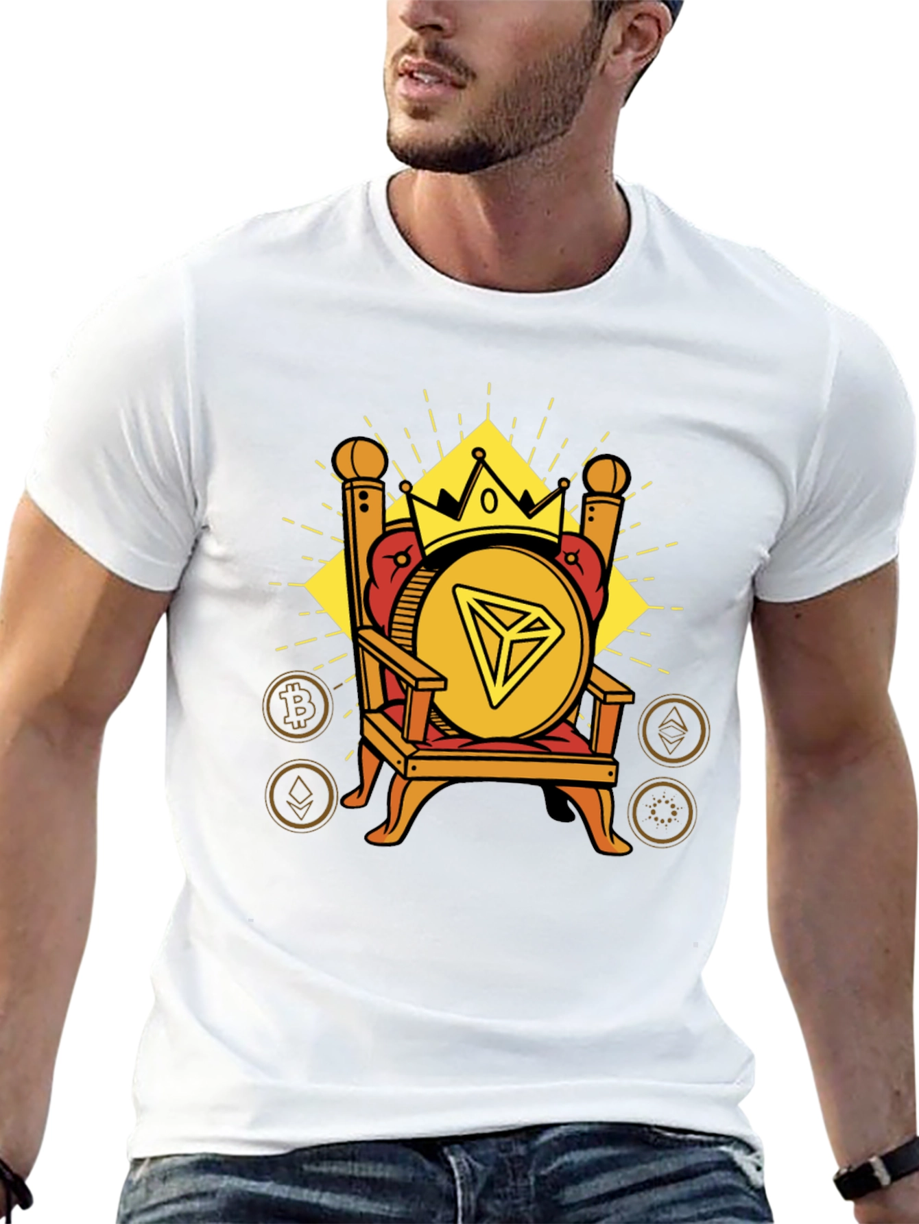 Crypto King T-Shirt - Throne Design