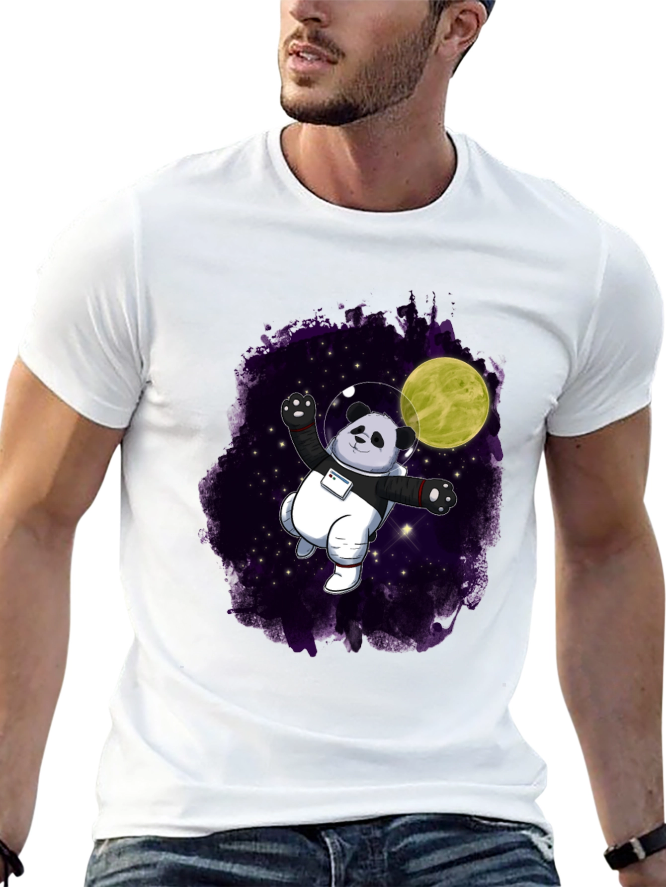 Astronaut Panda Graphic Tee