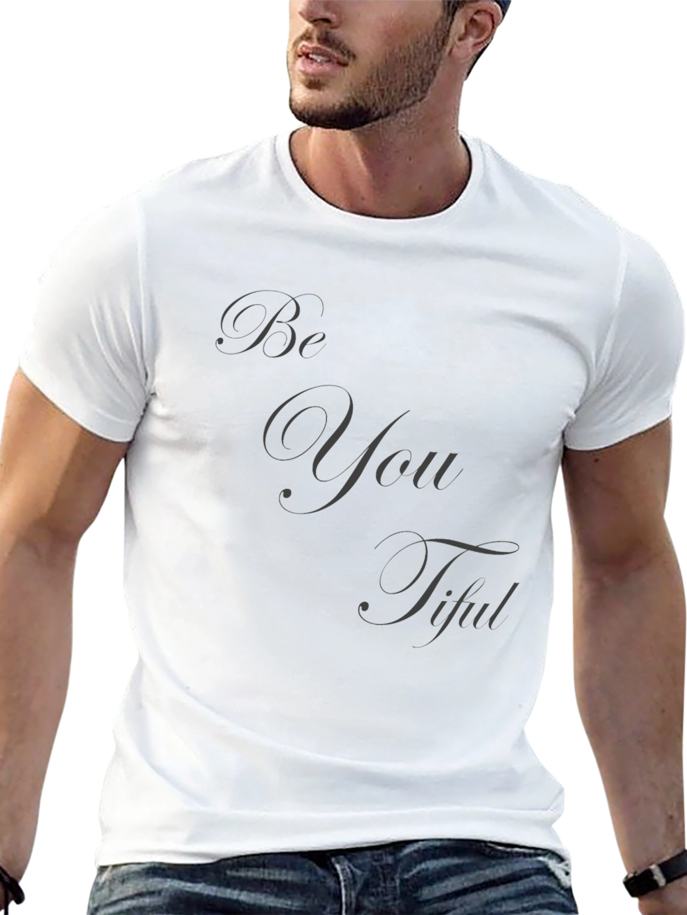 Be You Tiful Black Tee - Stylish Comfort