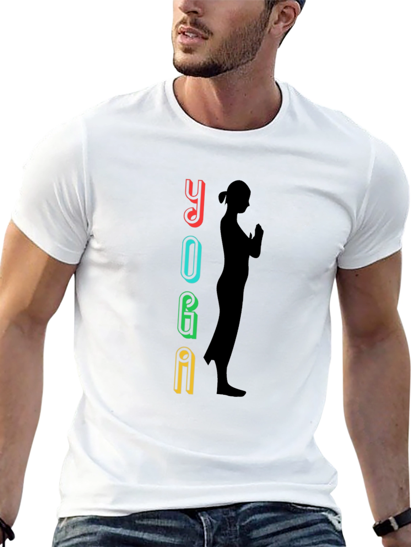 Yoga Graphic Black T-Shirt