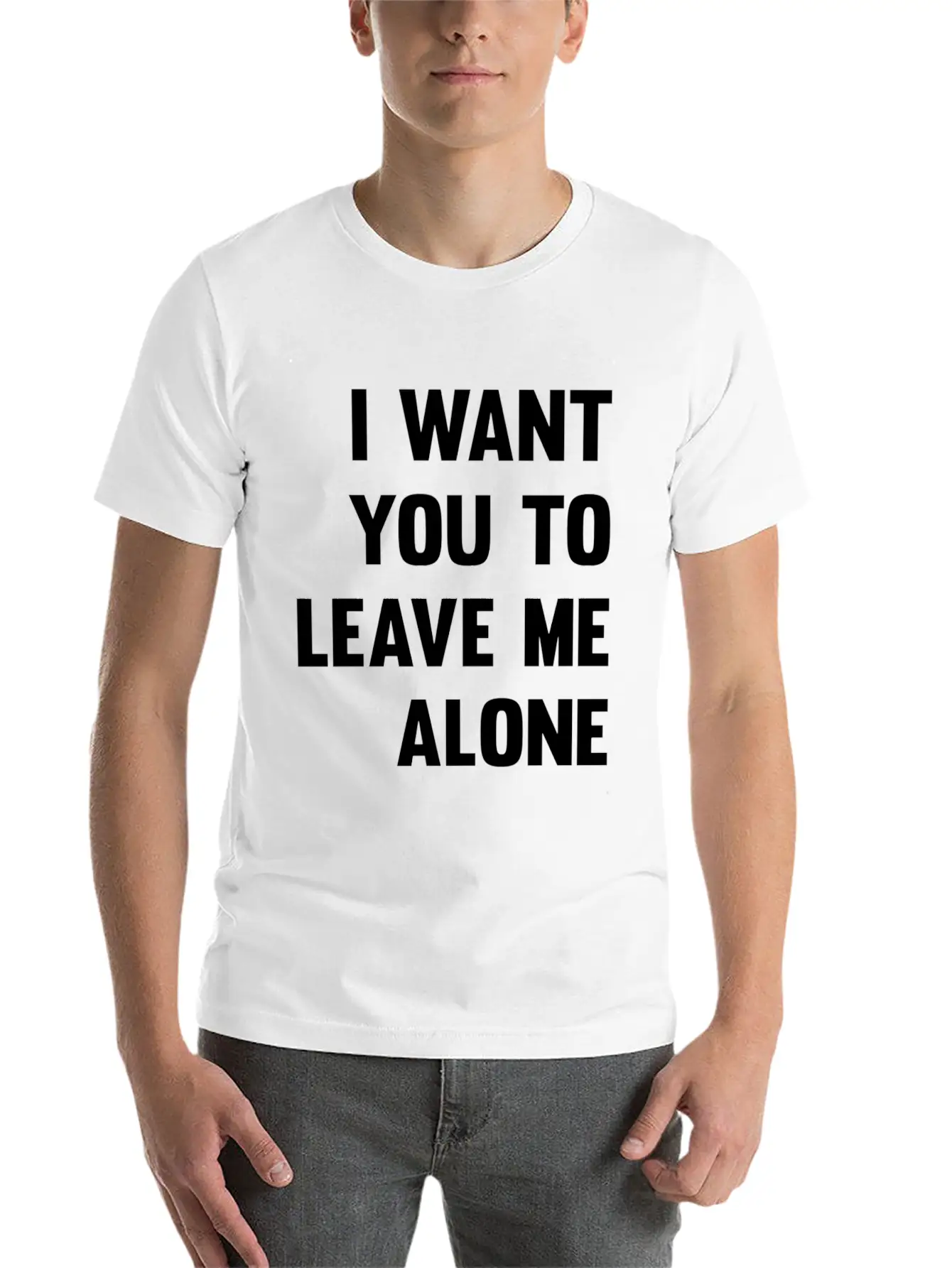 I Want You To Leave Me Alone Antisocial Savage Quo Unisex Casual T-Shirt – Clean Design For Daily Comfort
