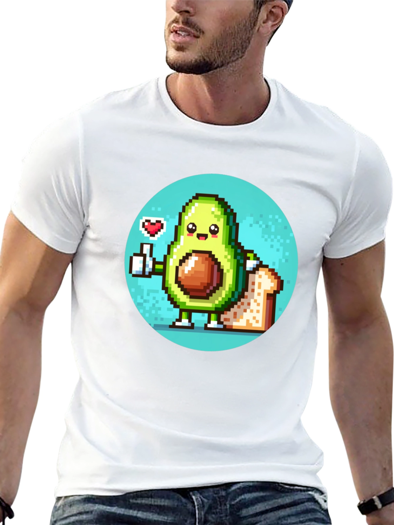 Avocado Toast Pixel Art T-Shirt