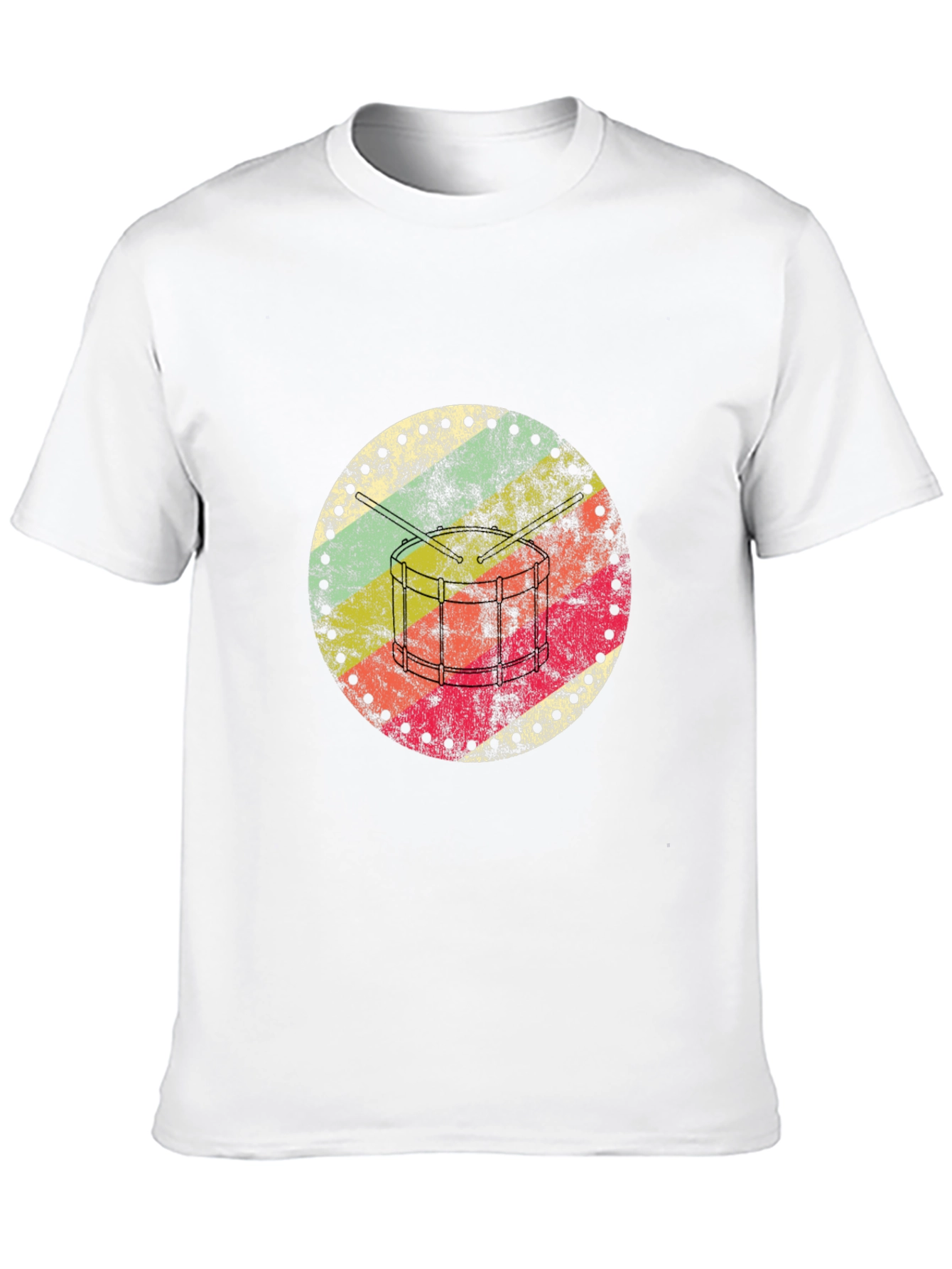 Retro Drum Circle Graphic Tee