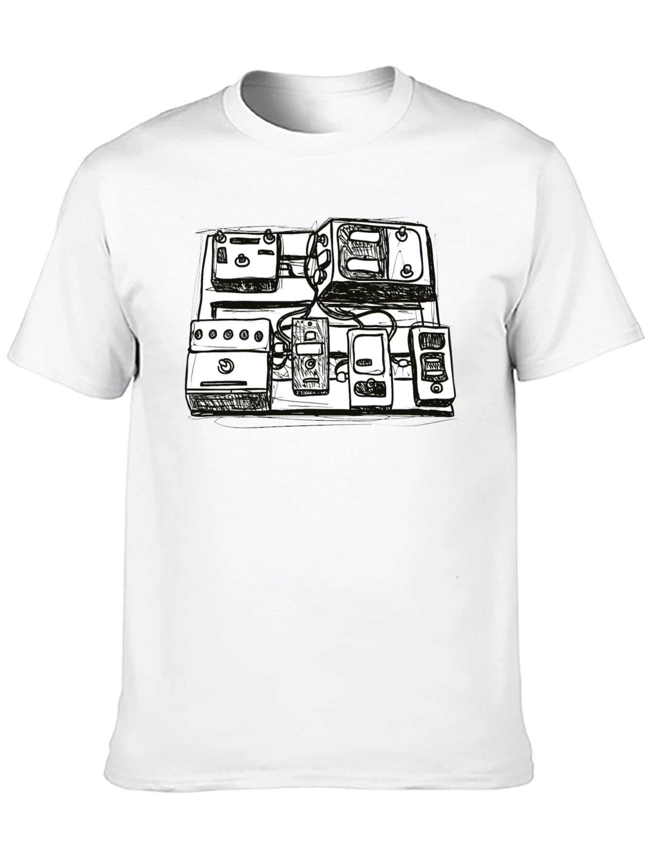 Sketch Pedal Board T-Shirt - Musicians Essential