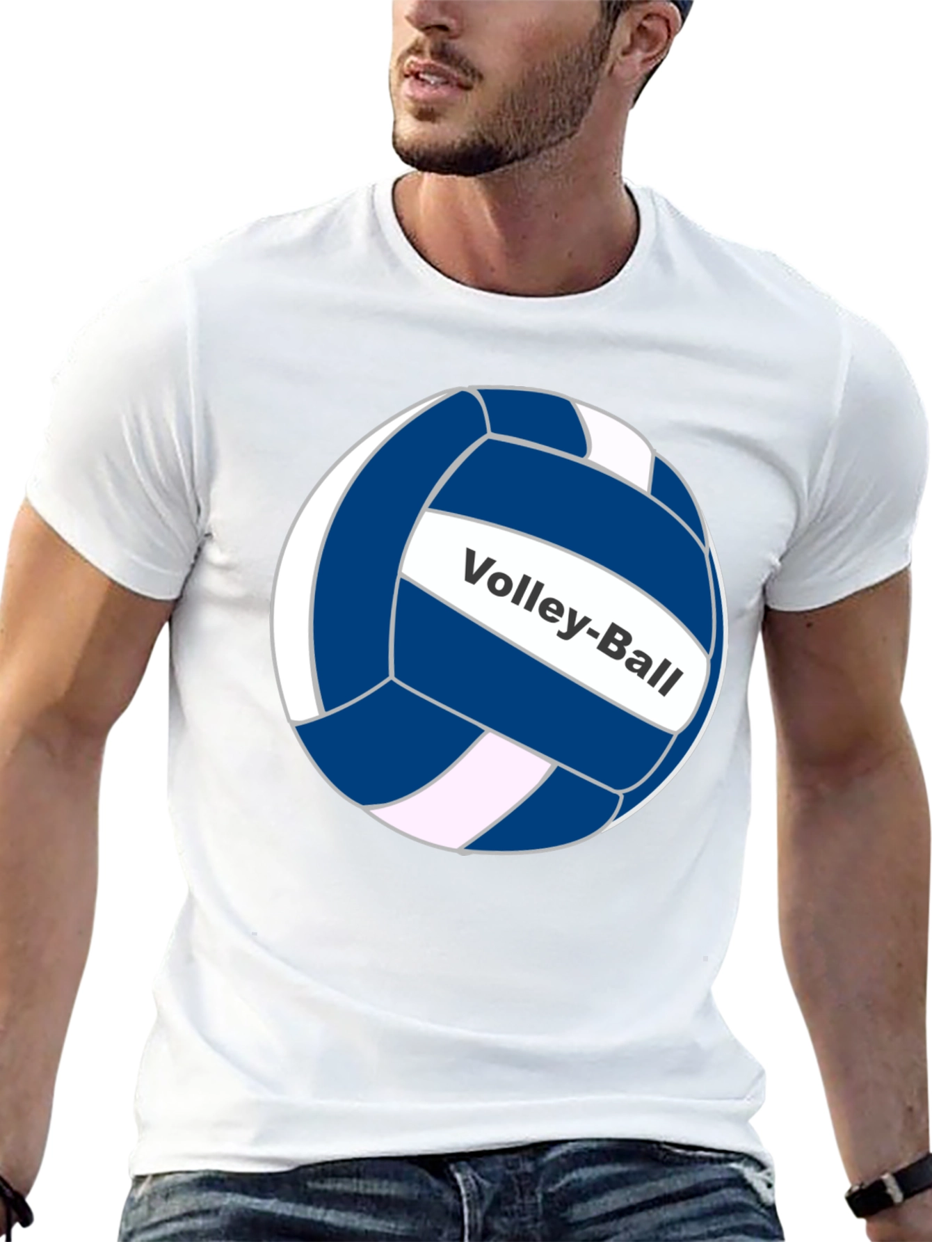 Volley-Ball Graphic T-Shirt - Classic Design