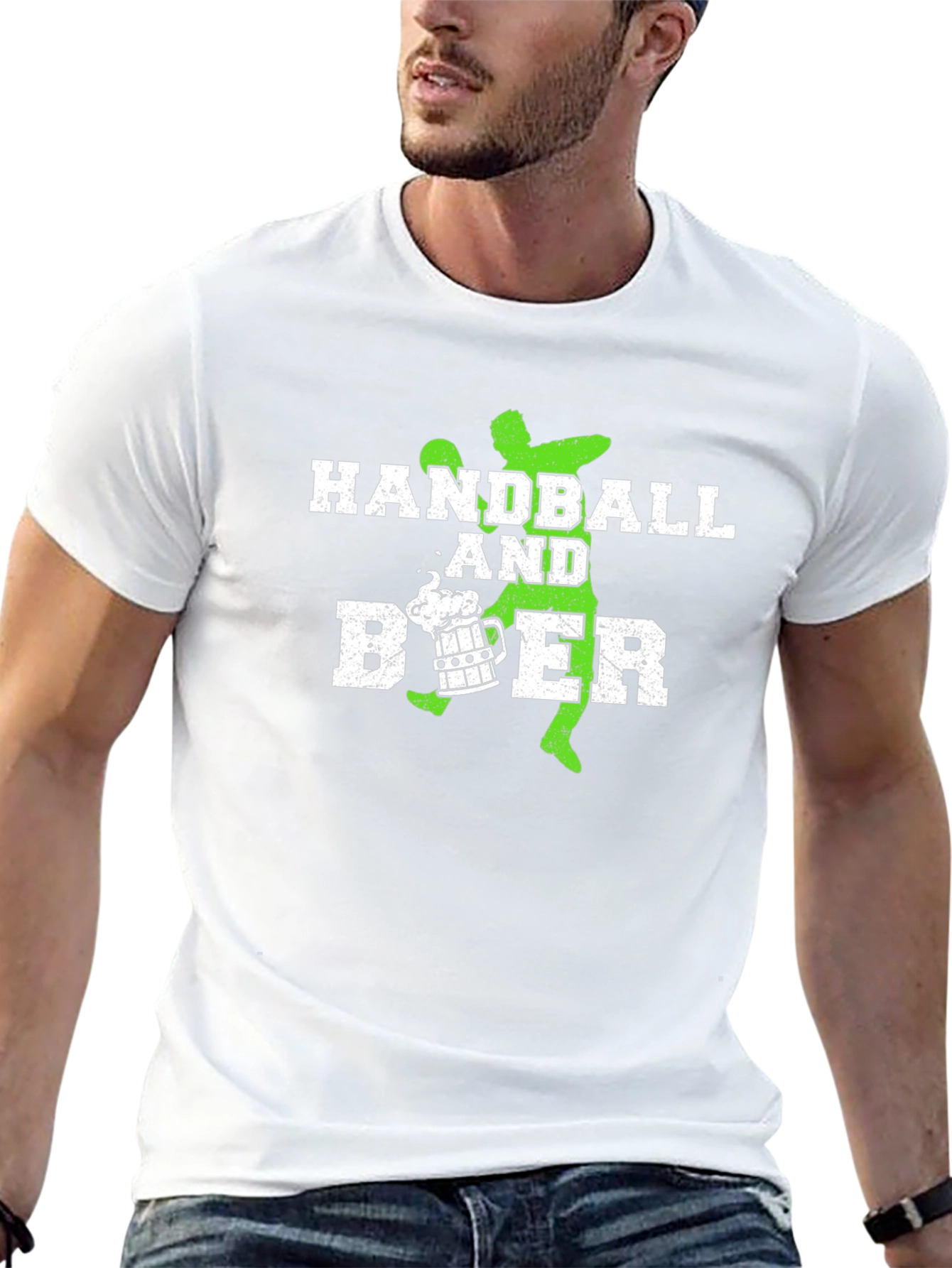Handball & Beer Graphic T-Shirt