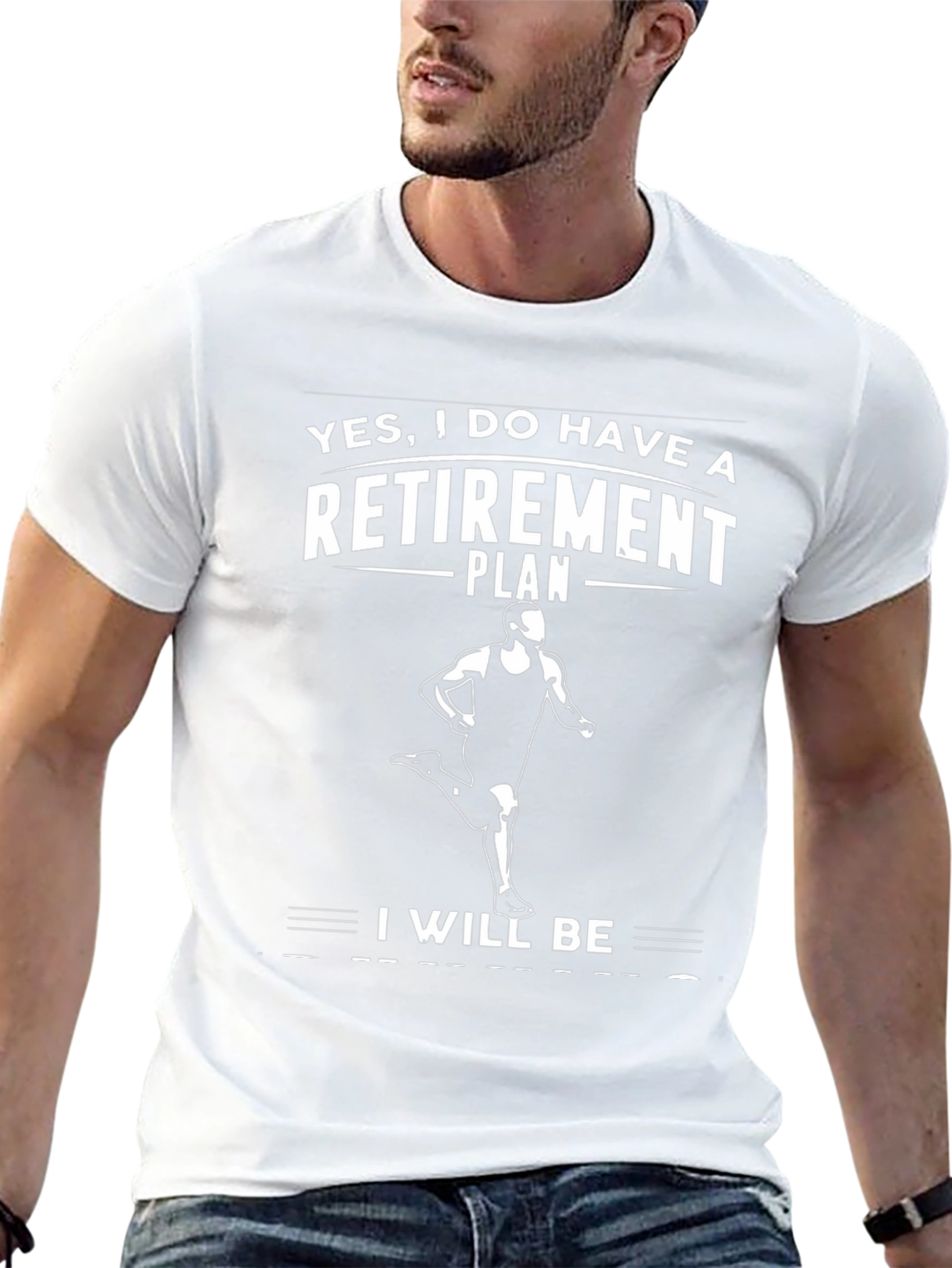 Retirement Plan Runner Graphic T-Shirt