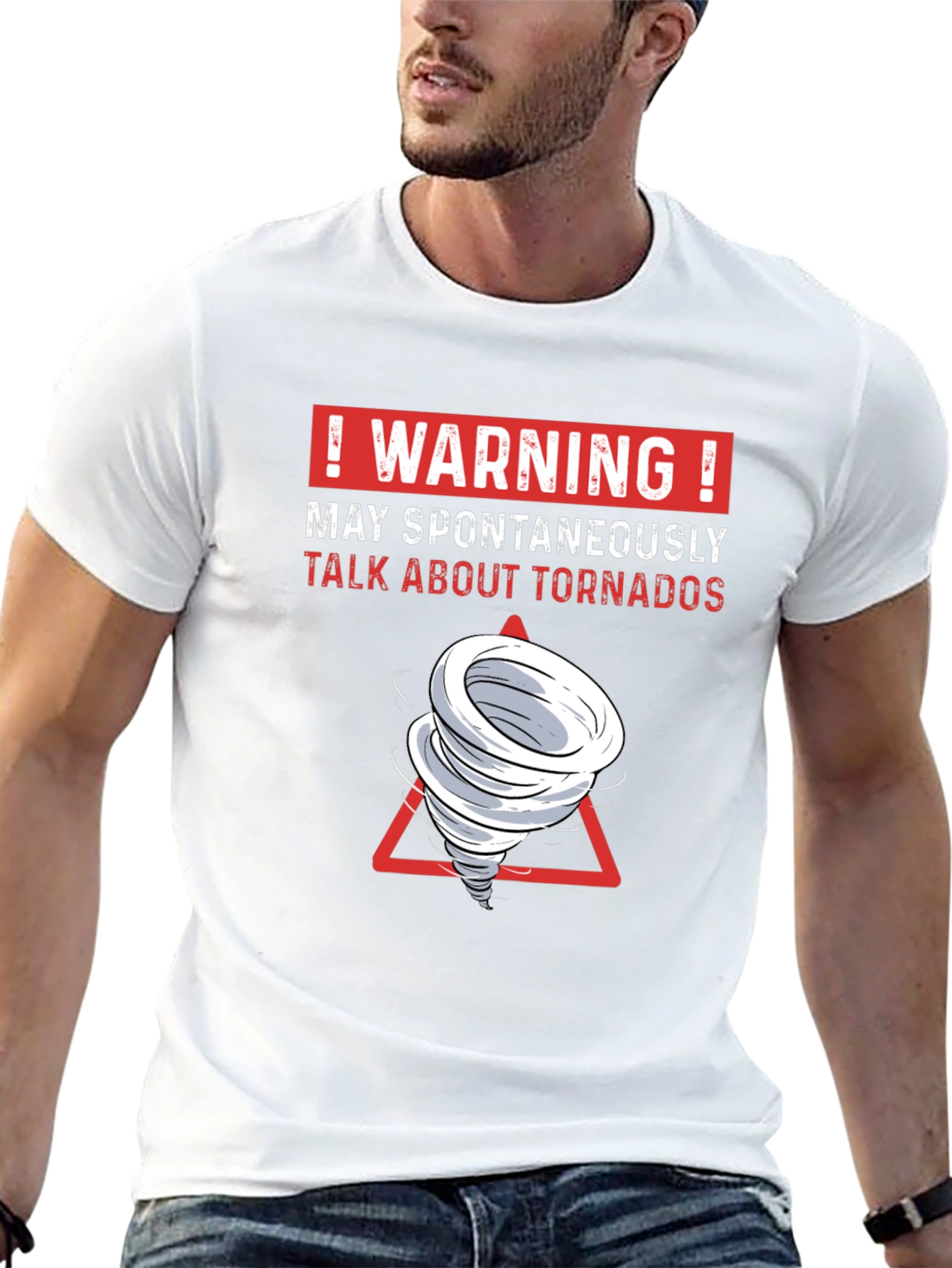 Warning Spontaneous Tornado Talk Funny T-Shirt