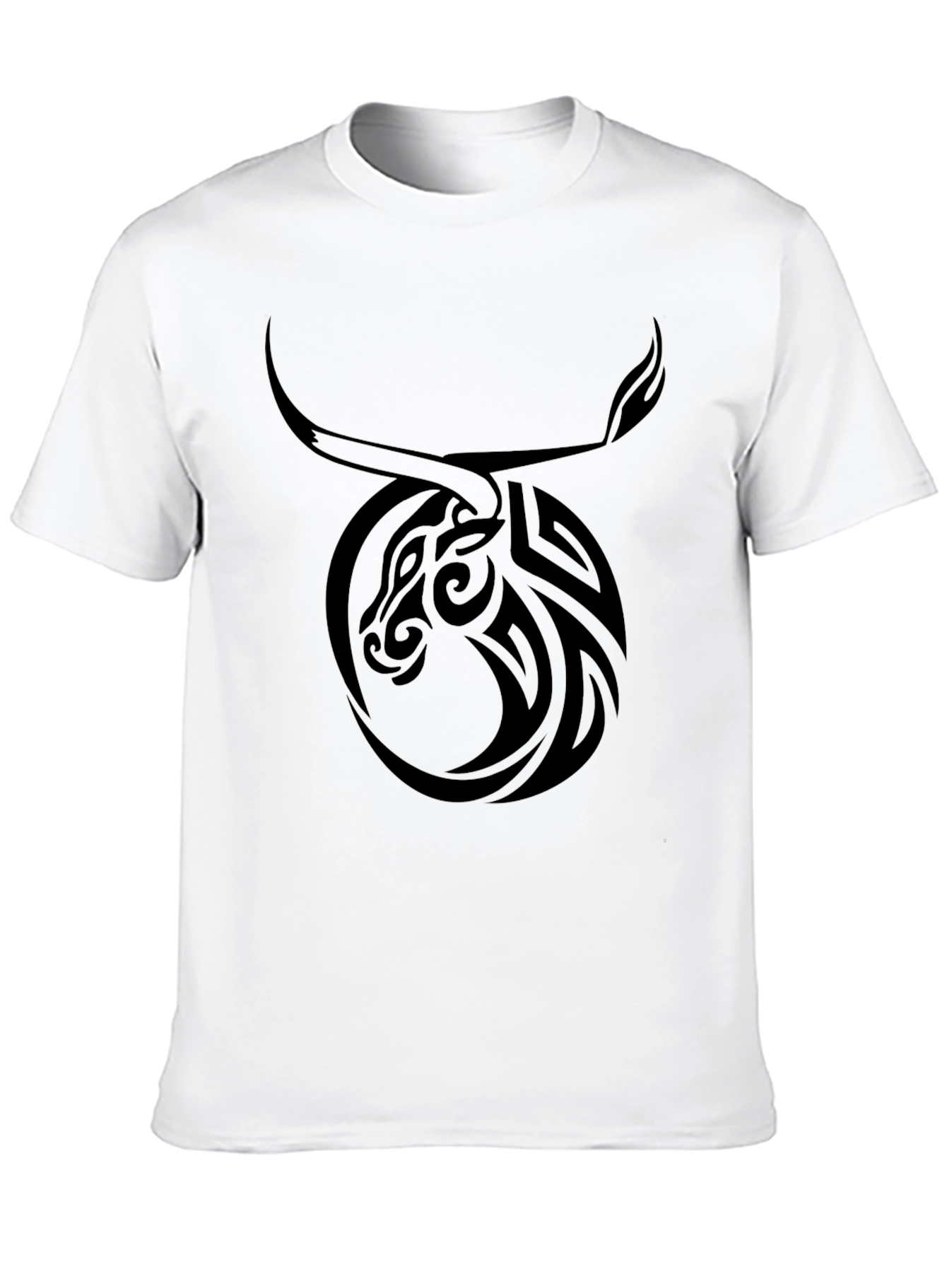 Tribal Taurus Graphic Tee - Black
