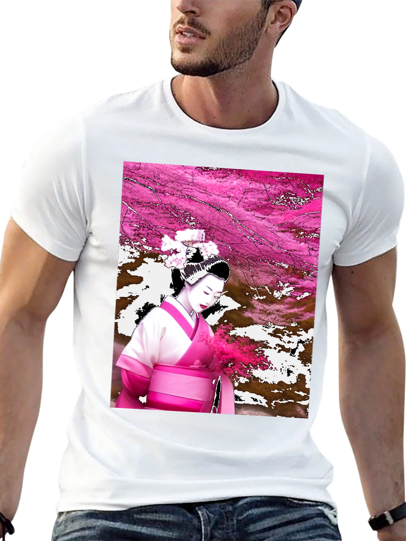 Geisha Graphic Black T-Shirt