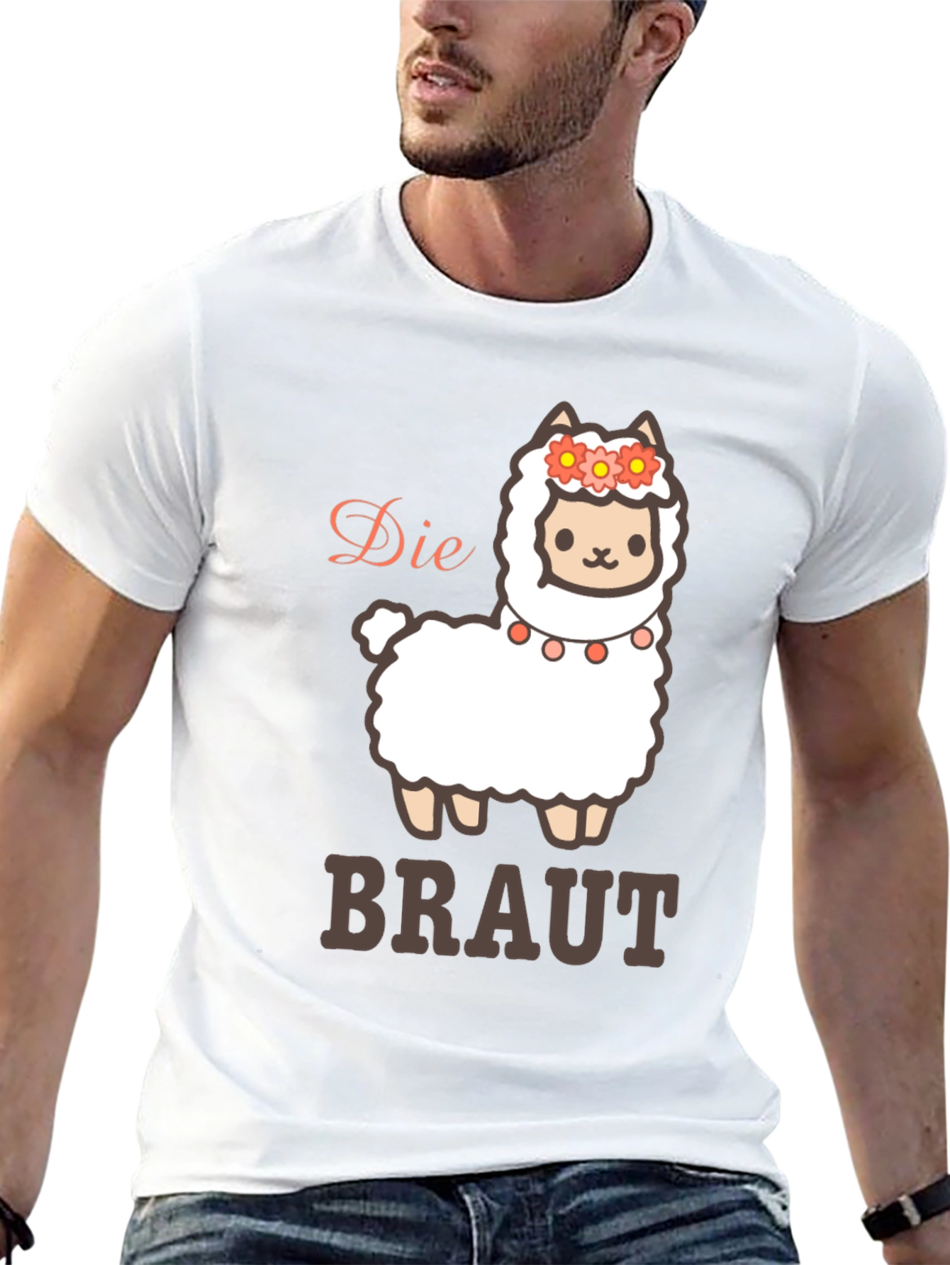Die Braut Llama T-Shirt - Brides Cute Alpaca Tee