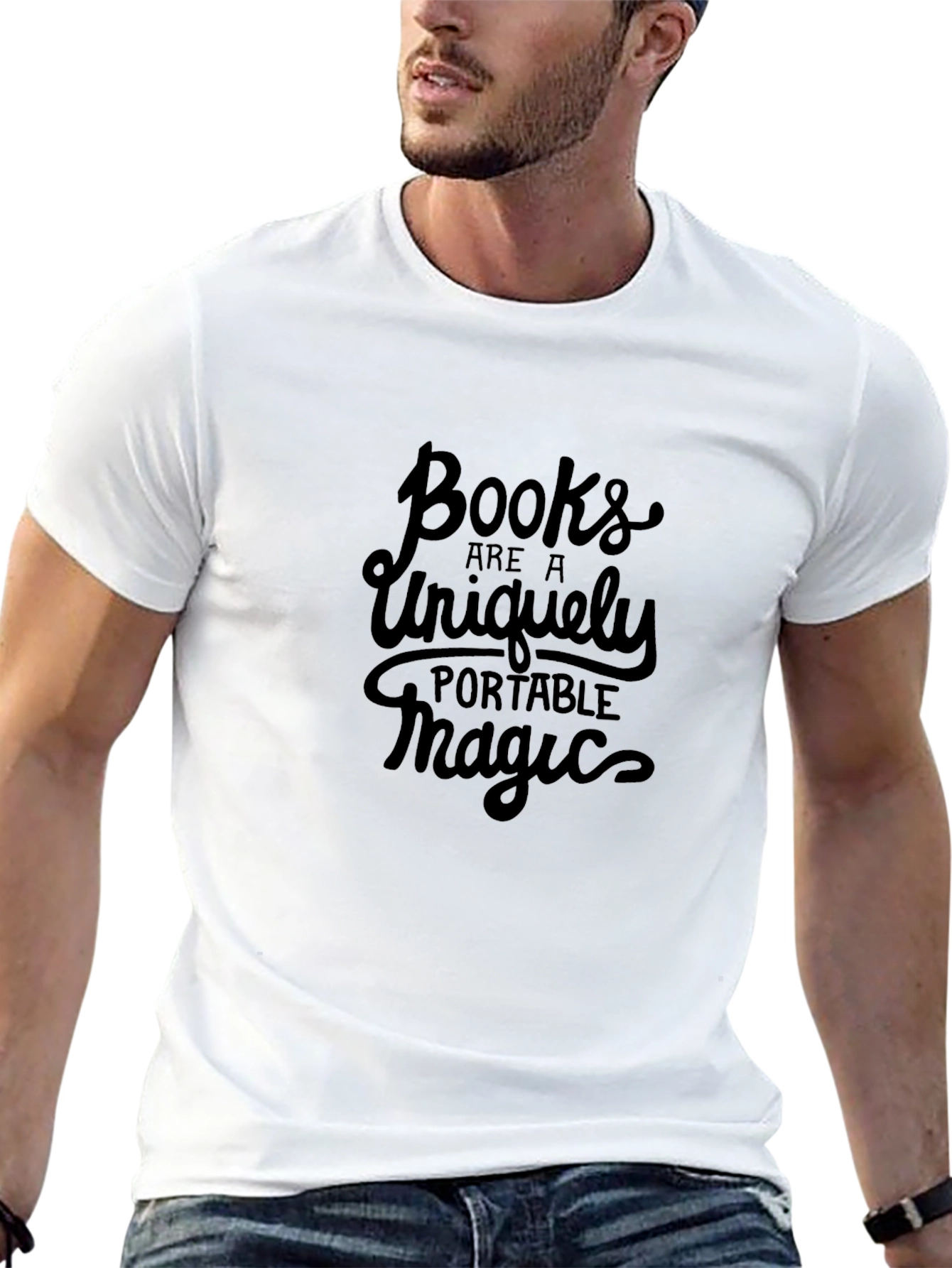 Books are Magic Black Graphic Tee