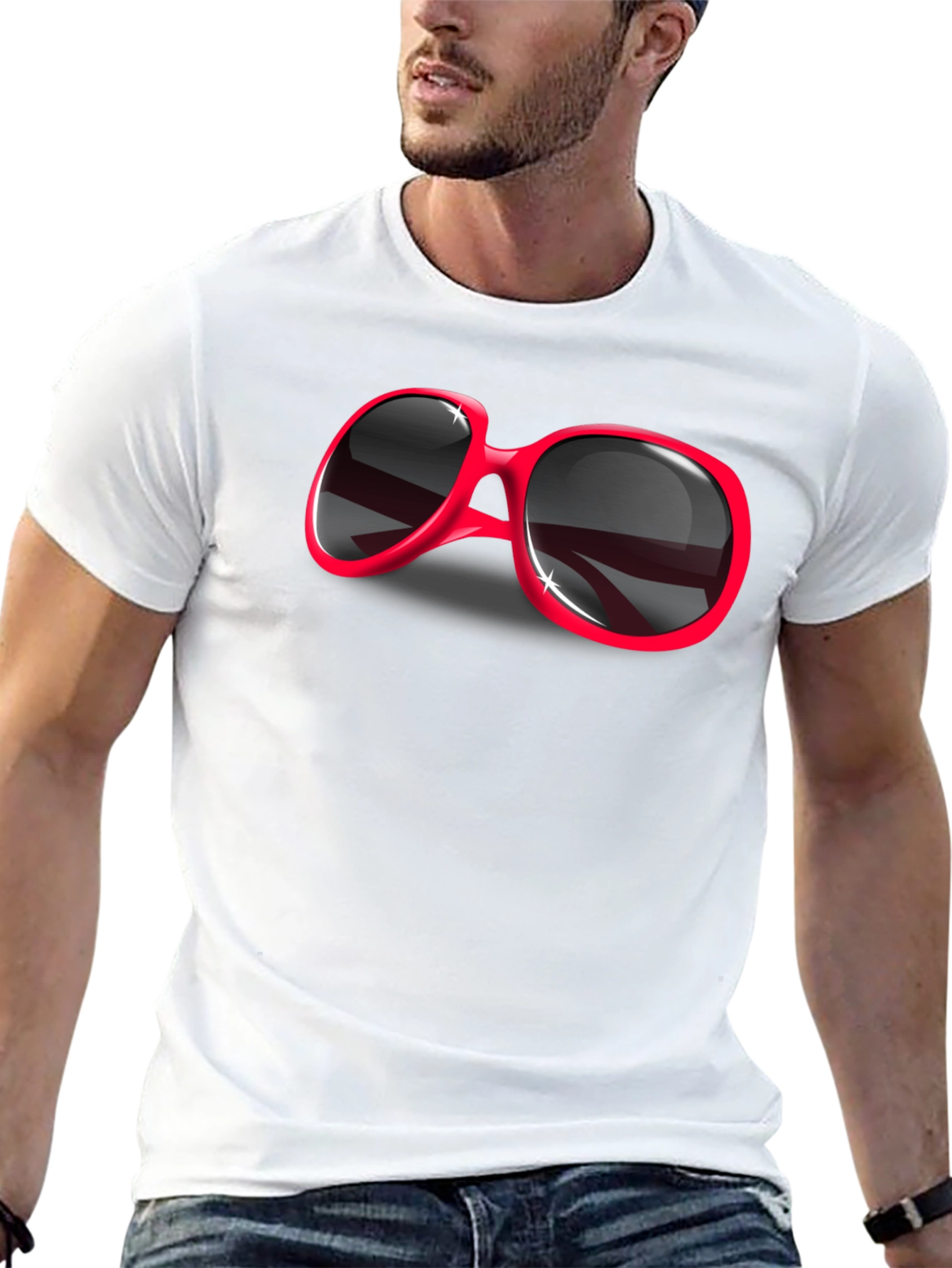 Retro Sunglasses Graphic Tee - Cool & Stylish