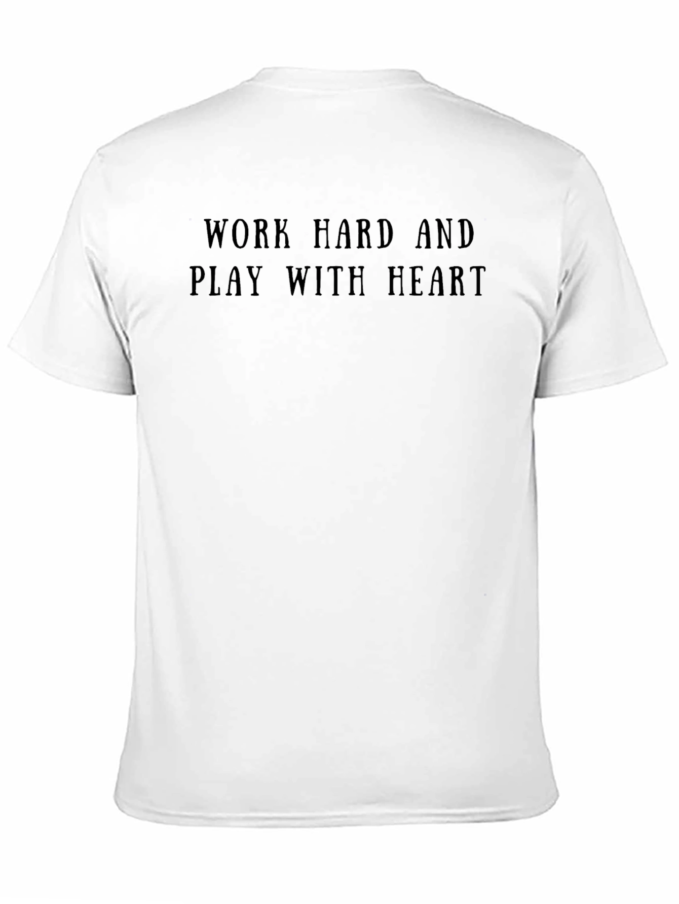 Work Hard Play With Heart Graphic Tee