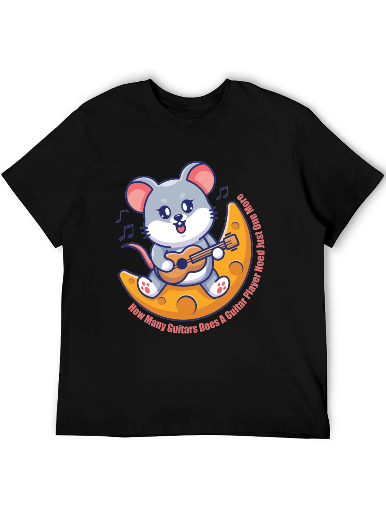 Mouse Guitarist T-Shirt - Musician Cartoon Tee