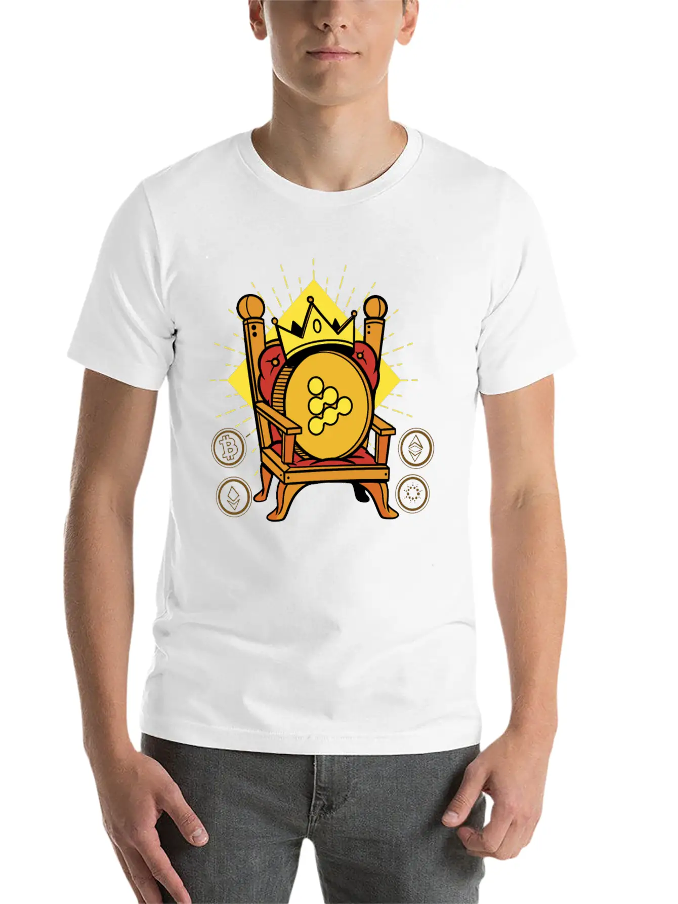 IExec RLC Is King Crypto Unisex Casual T-Shirt – Clean Design For Daily Comfort