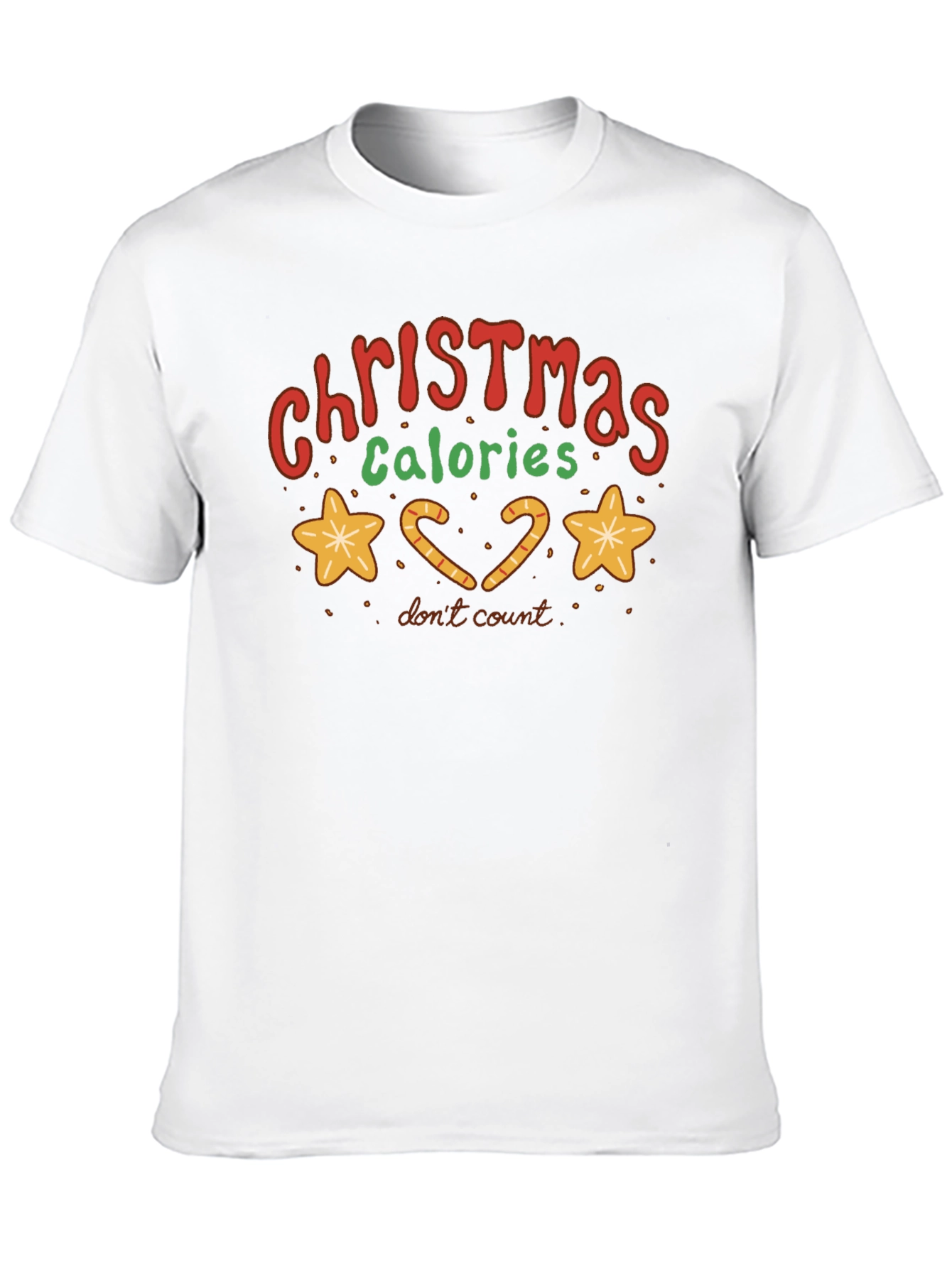 Christmas Calories Dont Count Graphic T-Shirt