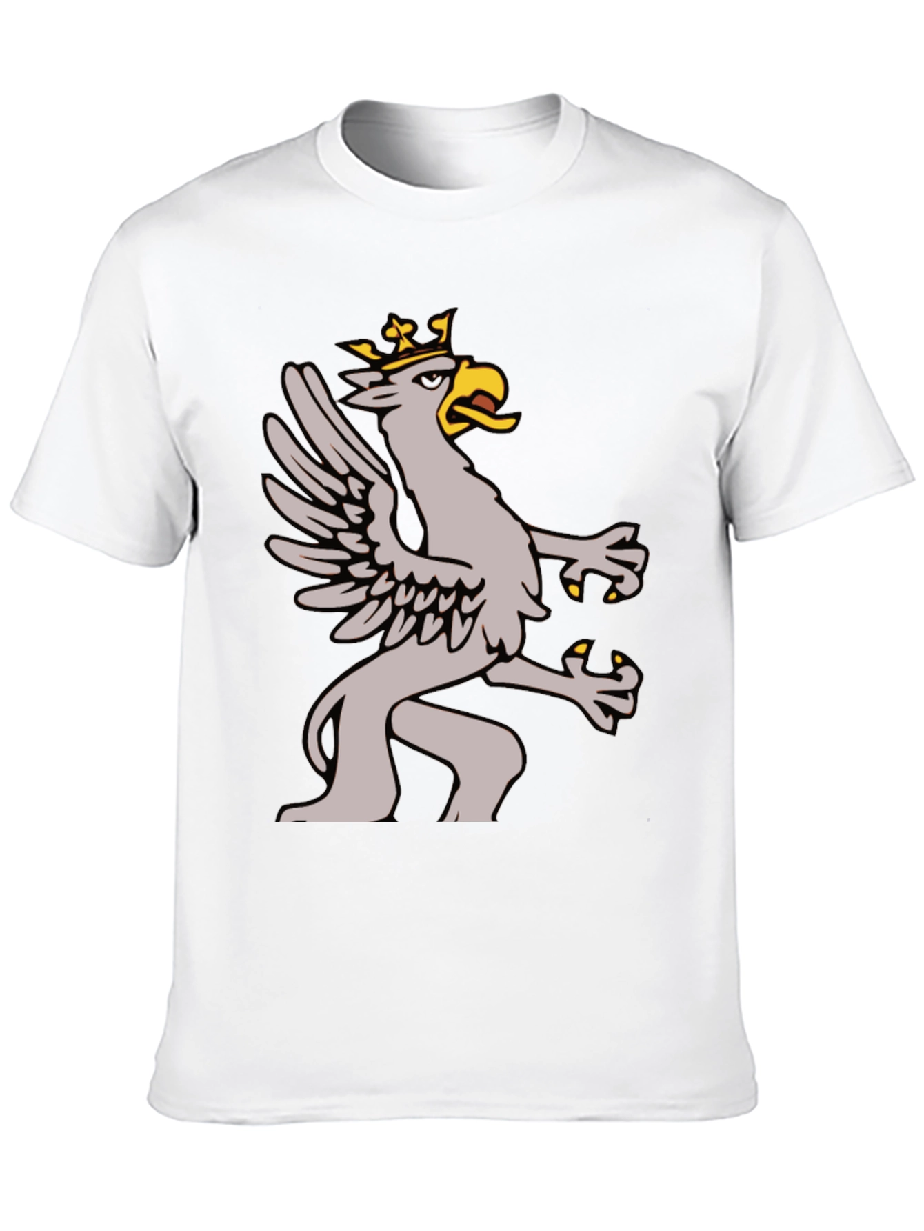 Griffin Graphic Tee - Black Cotton Blend Shirt