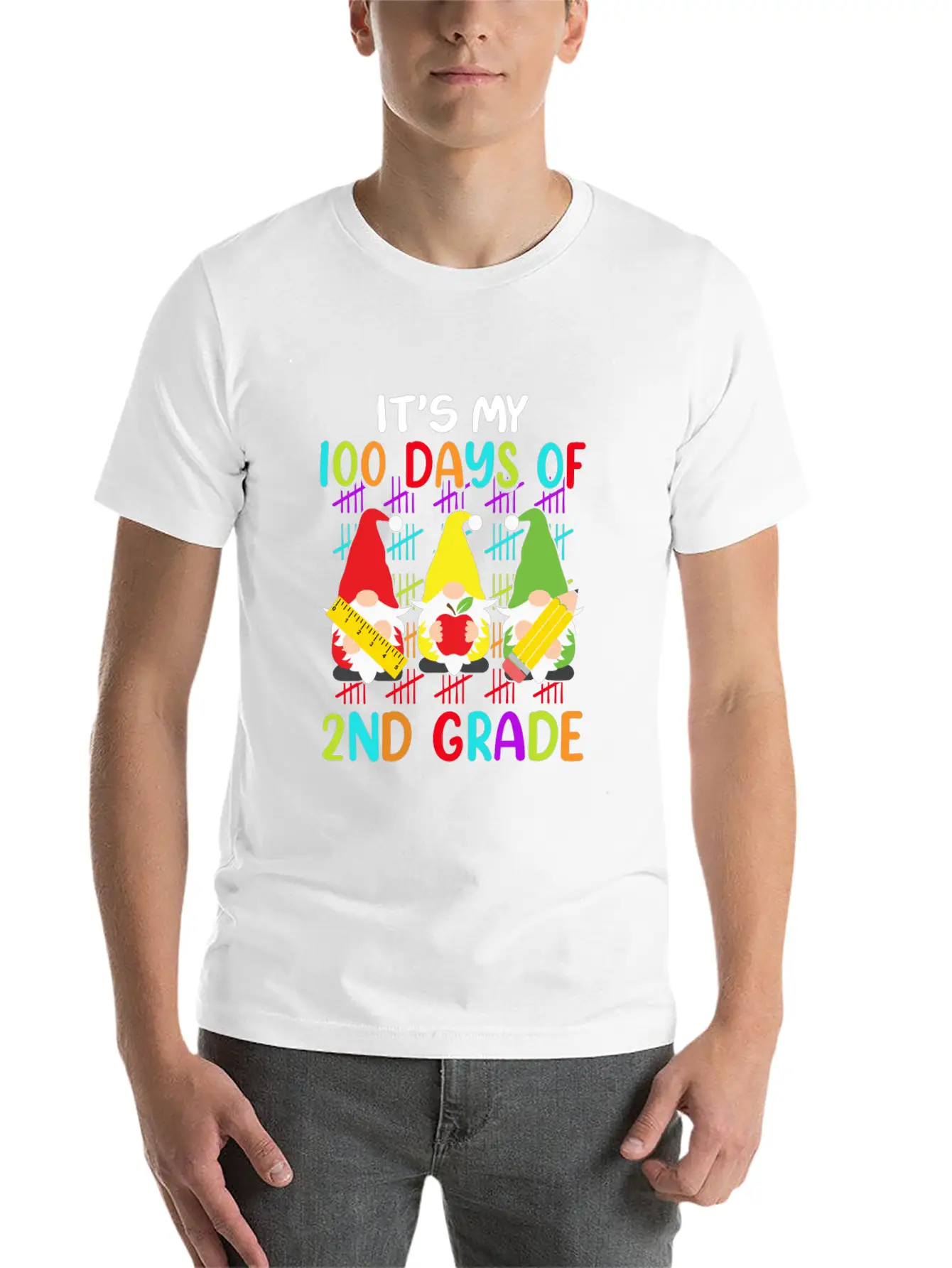 It's My 100 Days Of 2nd Grade Back To School Unisex Casual T-Shirt – Clean Design For Daily Comfort