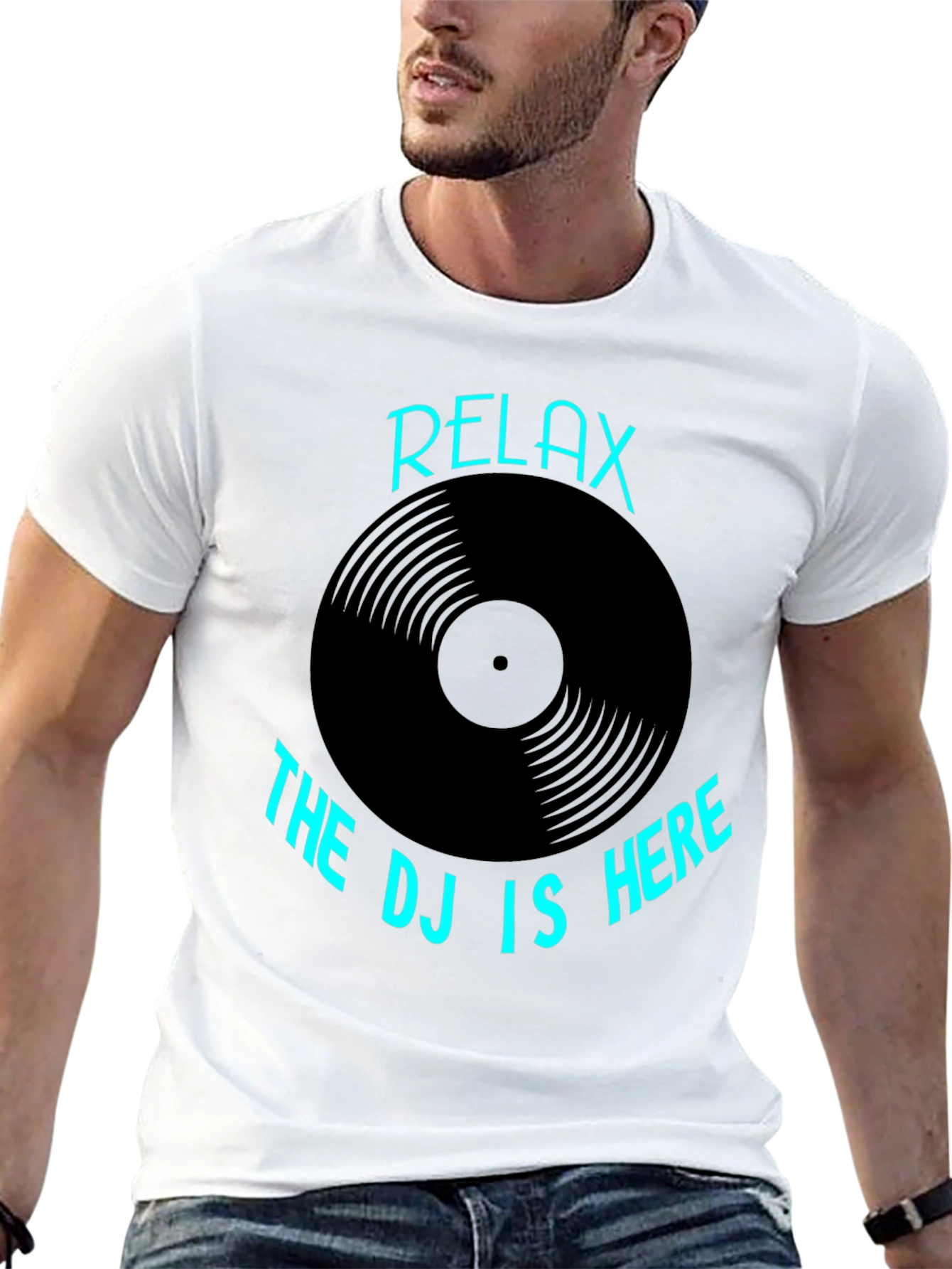 Relax The DJ is Here Graphic T-Shirt
