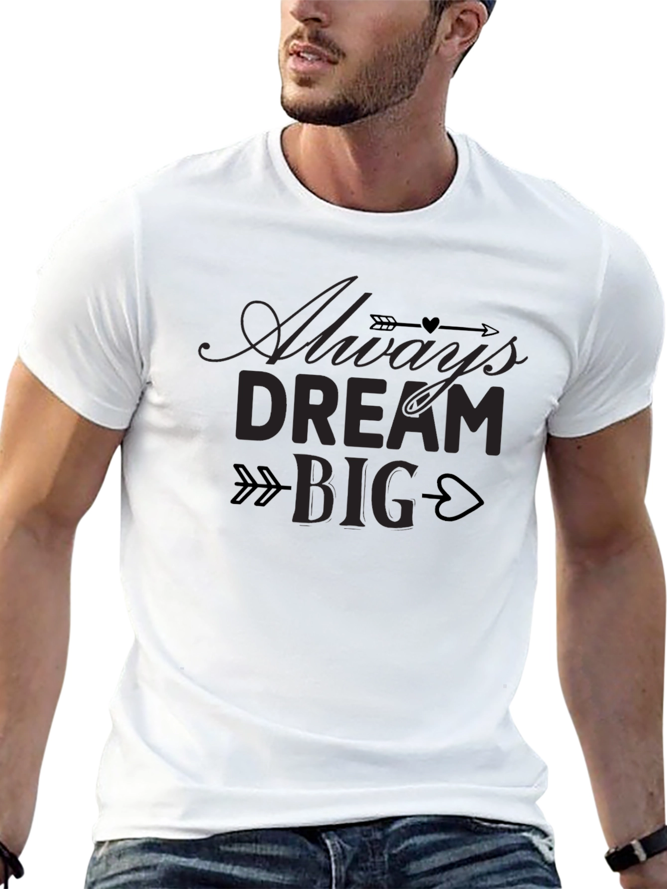 Dream Big Graphic T-Shirt - Stylish Cotton Tee