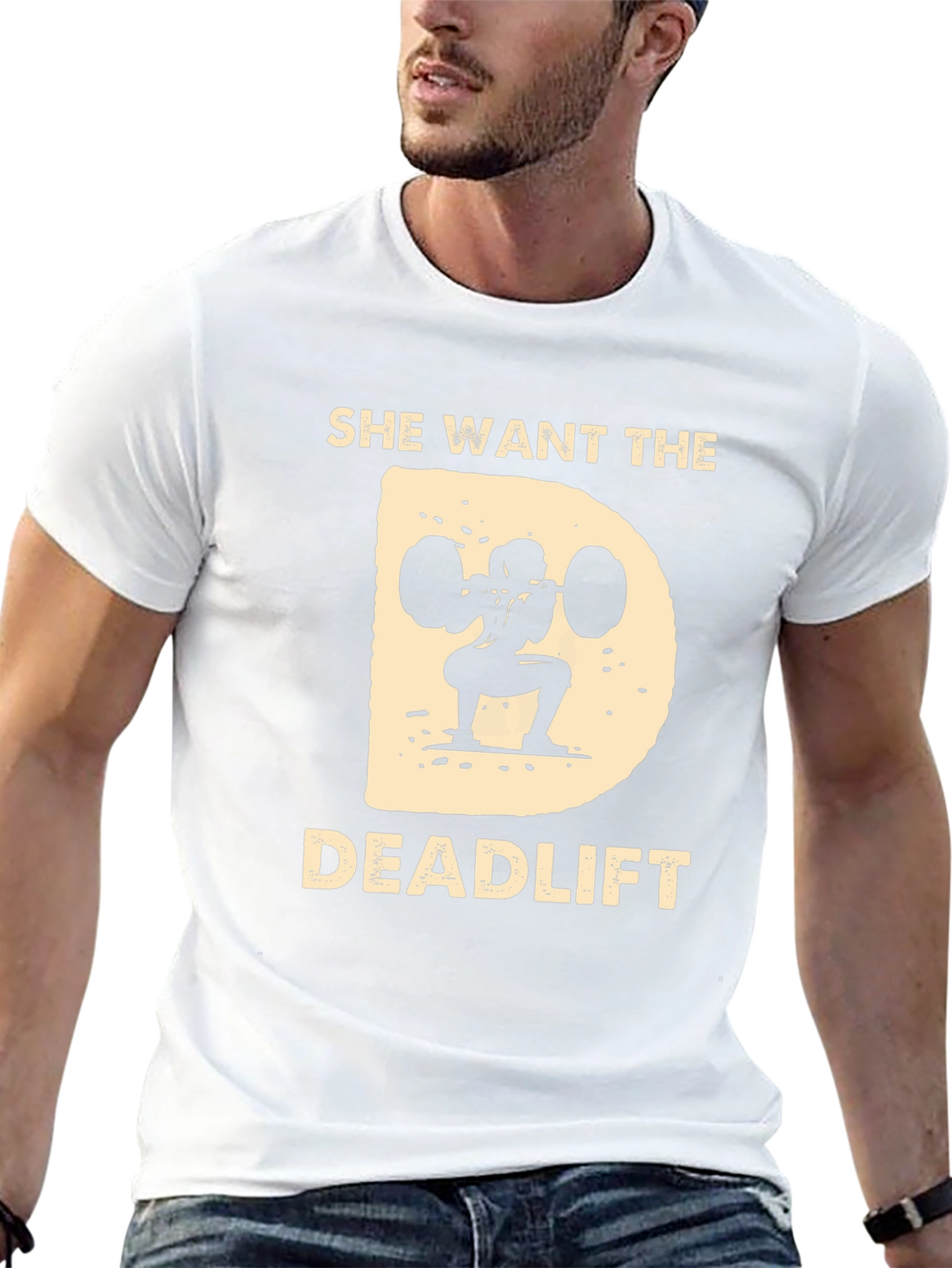 She Wants The Deadlift Black T-Shirt