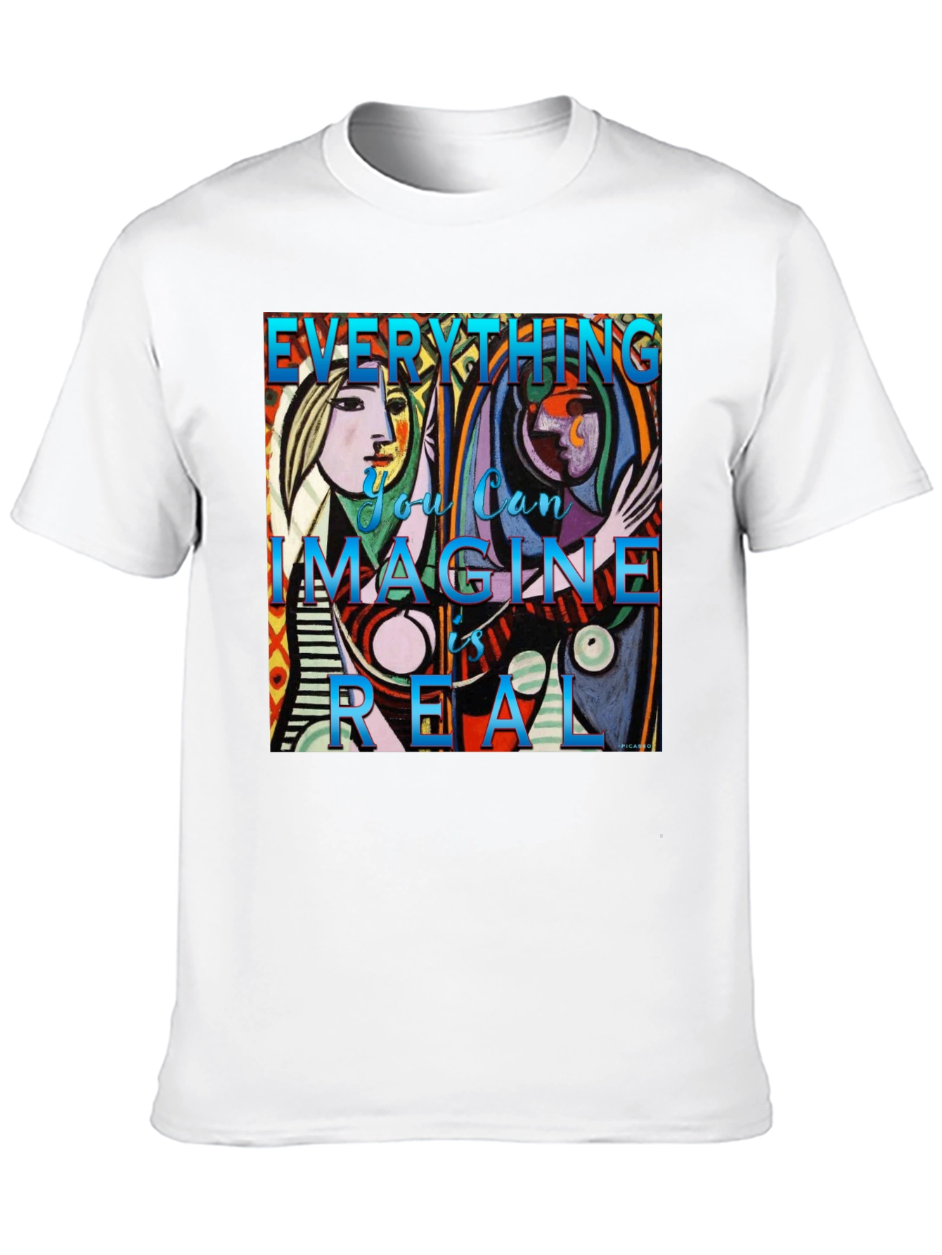 Artistic Picasso Graphic Tee - Everything is Real