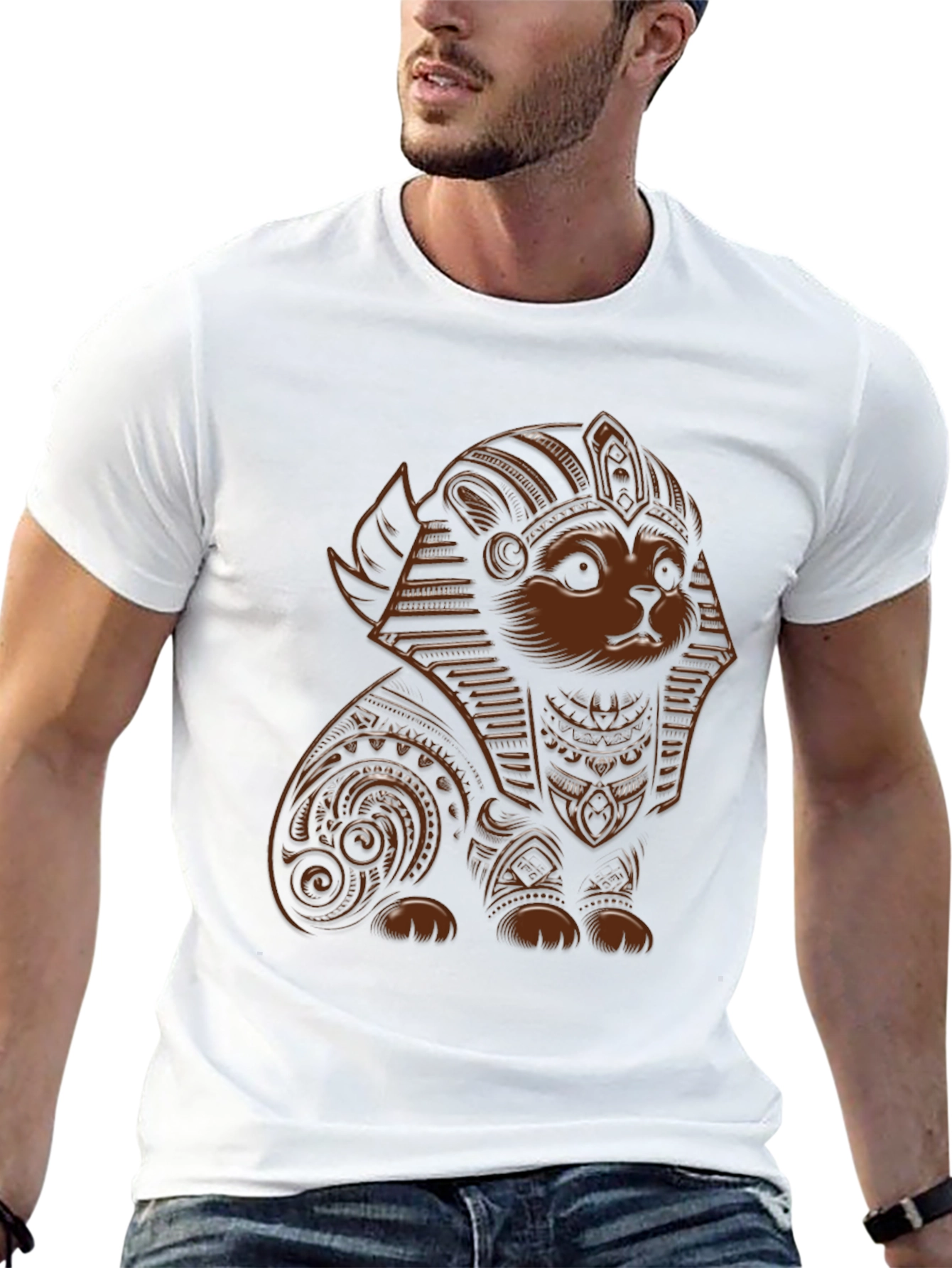 Egyptian Pharaoh Cat Graphic Tee