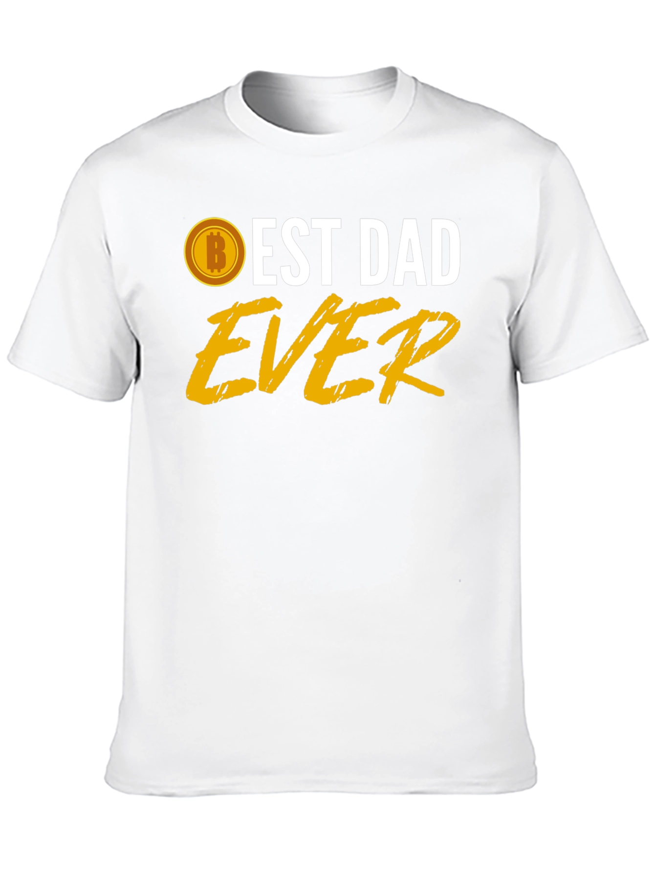 Best Dad Ever Bitcoin T-Shirt - Fathers Day Gift